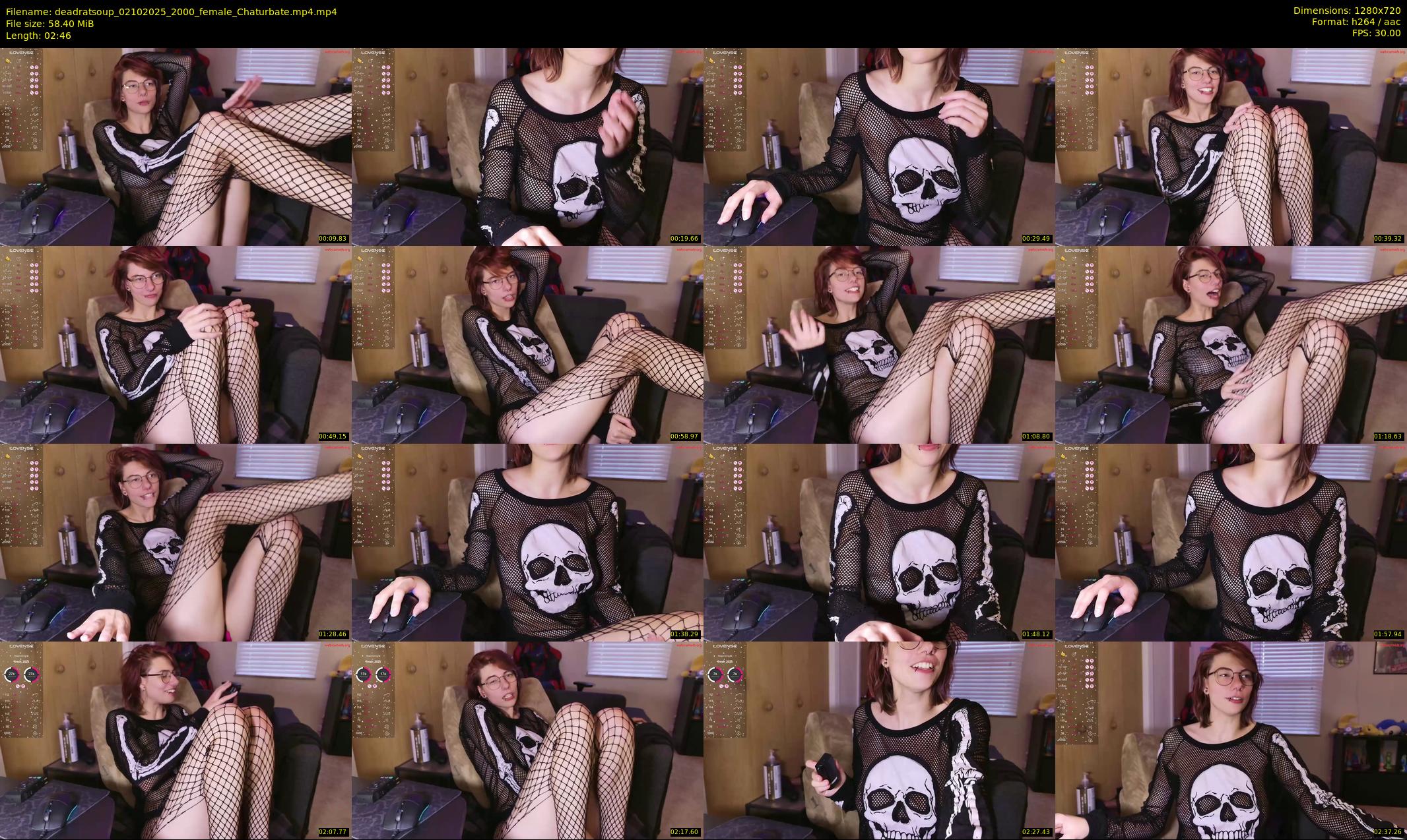 deadratsoup — 3 minute Chaturbate female cam show recording, 720p, Oct 2, 2025