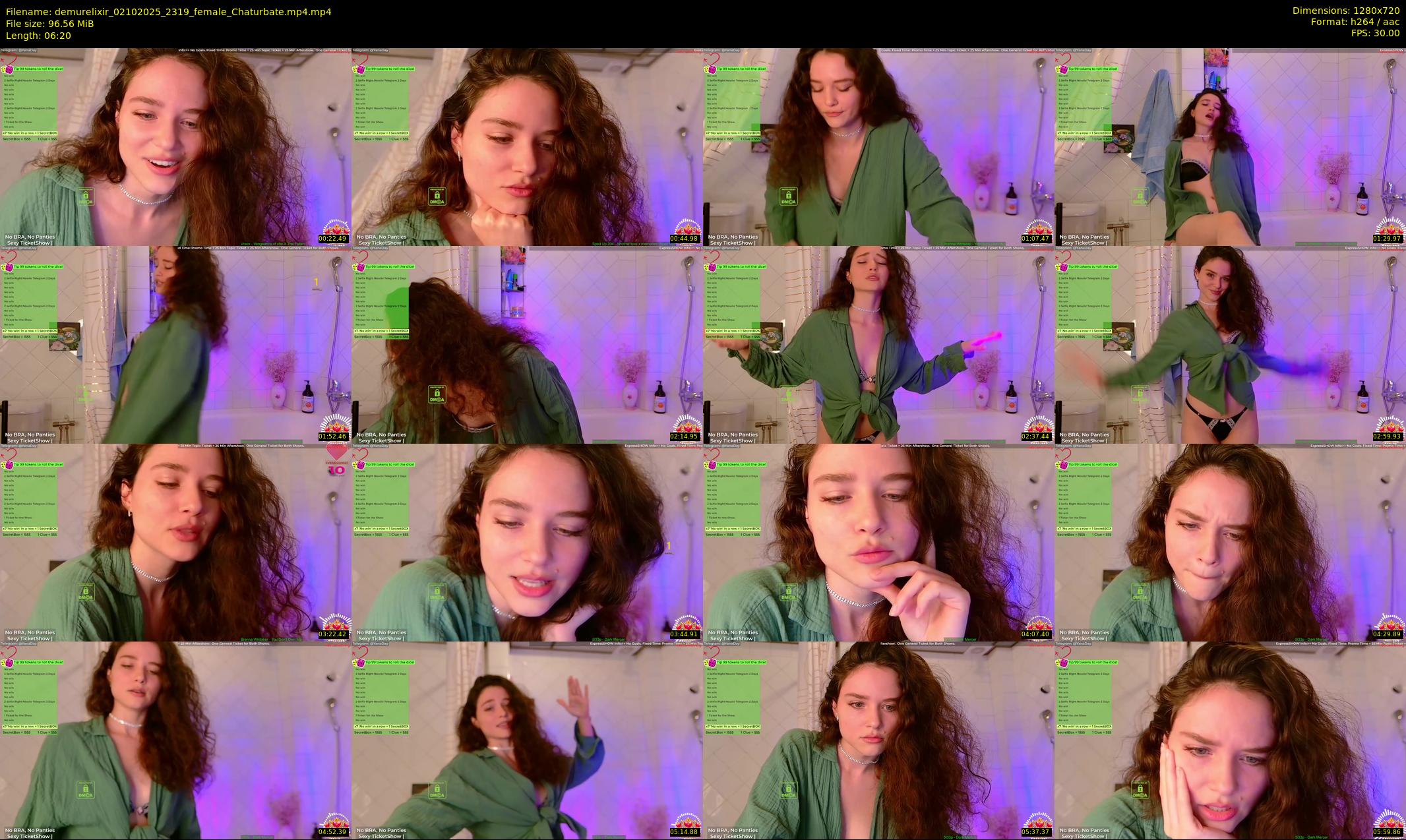 demurelixir — 7 minute Chaturbate female cam show recording, 720p, Oct 2, 2025