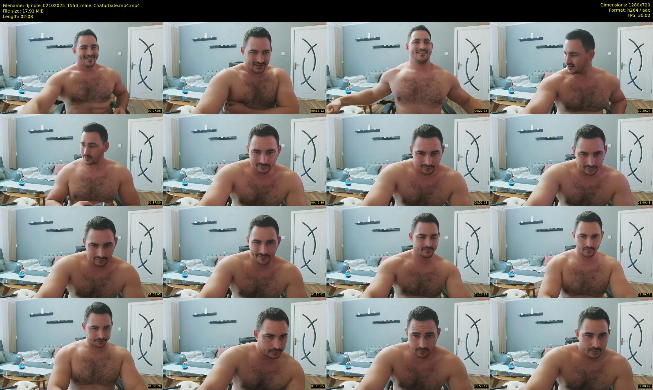 djmute — 3 minute Chaturbate male cam show recording, 720p, Oct 2, 2025