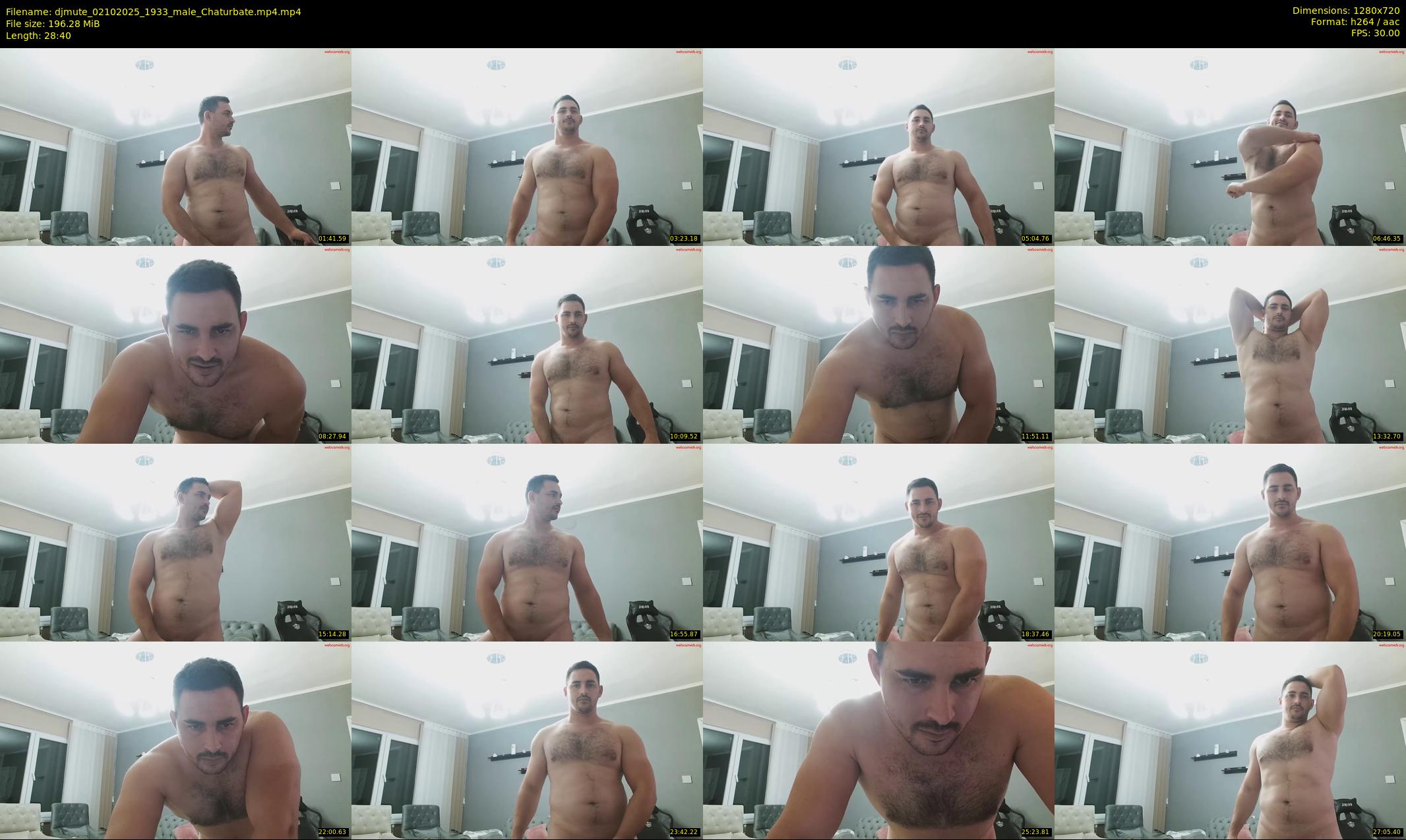 djmute — 29 minute Chaturbate male cam show recording, 720p, Oct 2, 2025