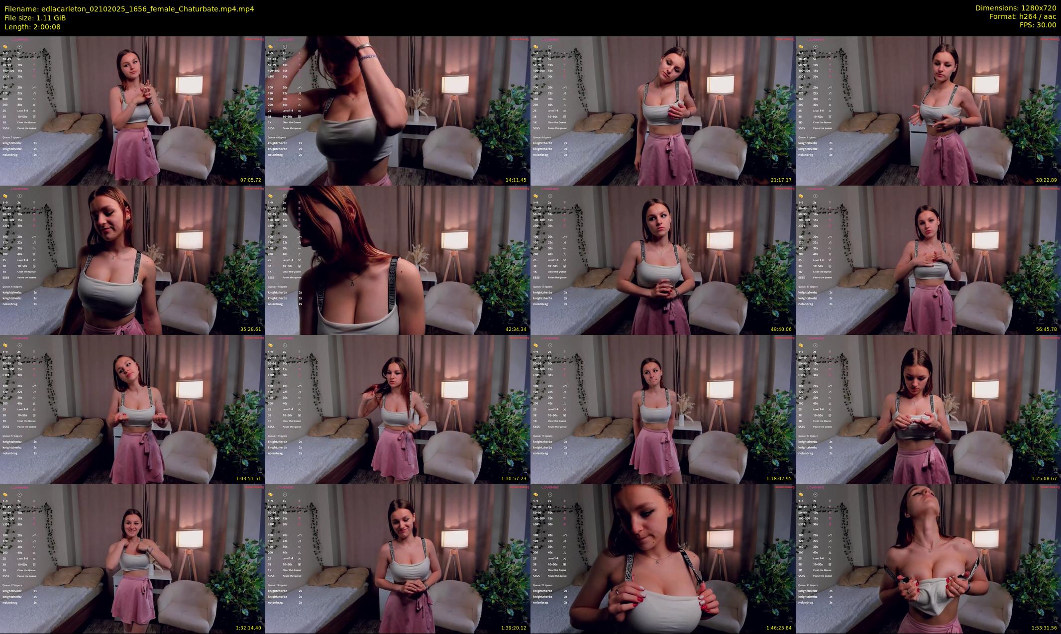 edlacarleton — 121 minute Chaturbate female cam show recording, 720p, Oct 2, 2025