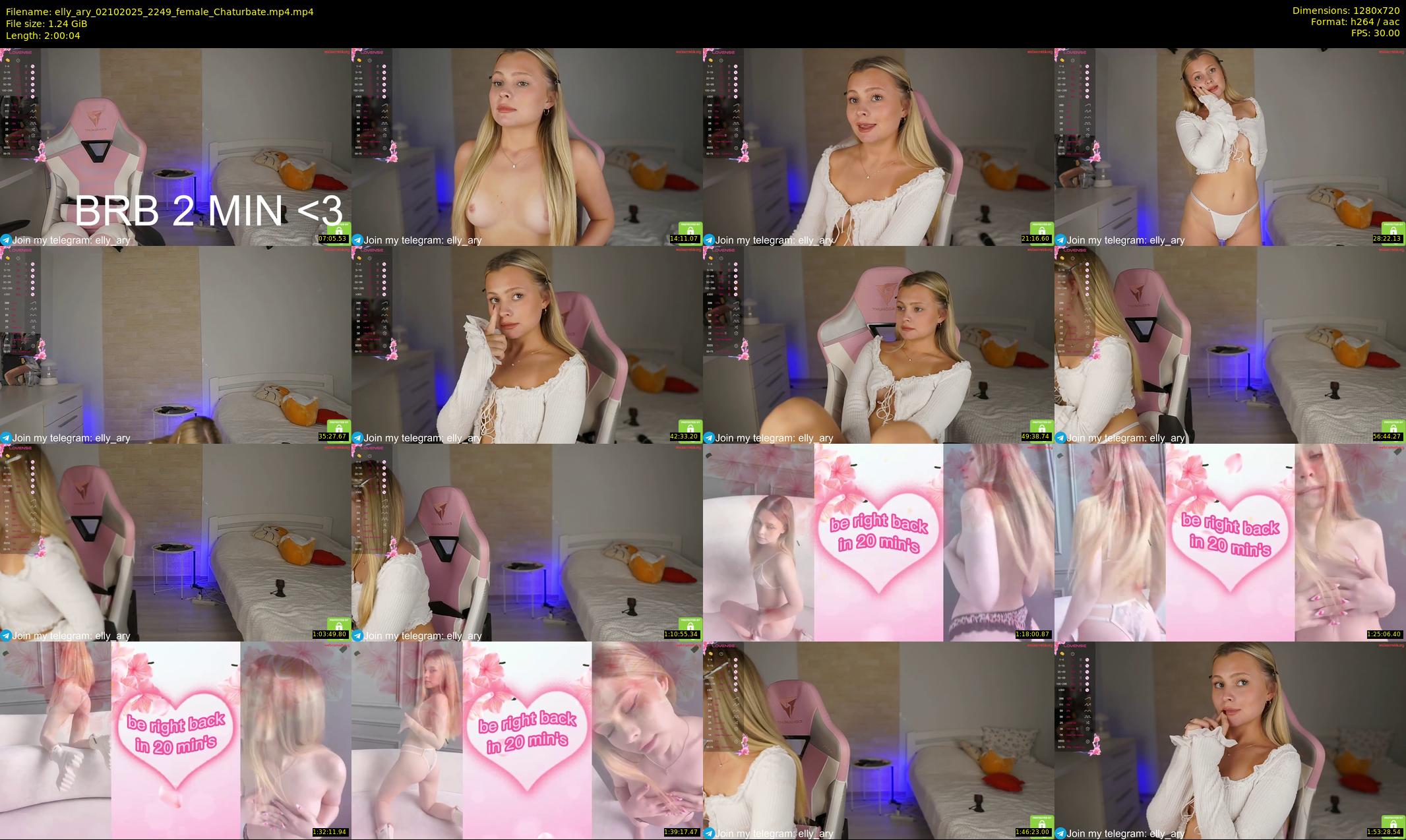 elly_ary — 121 minute Chaturbate female cam show recording, 720p, Oct 2, 2025
