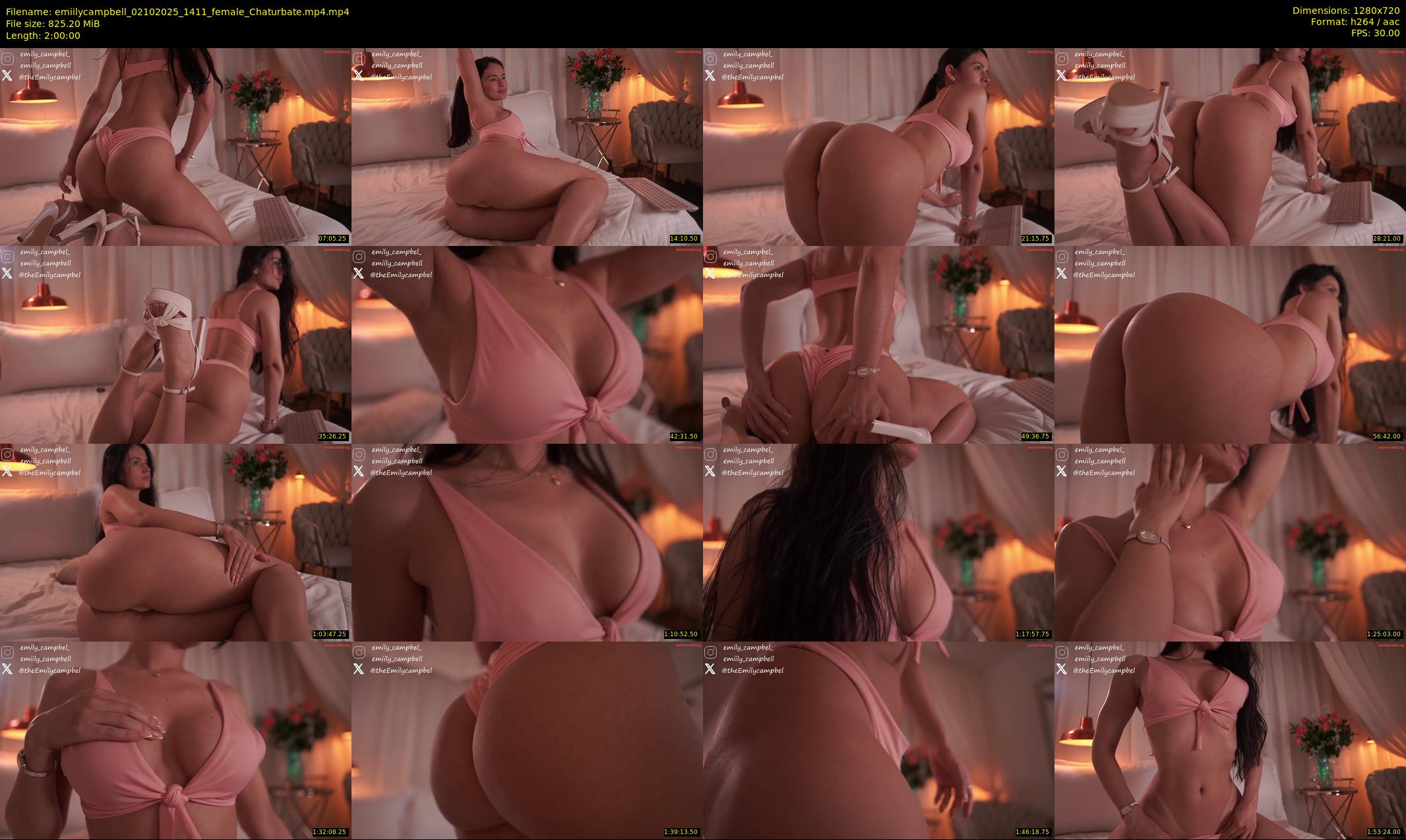 emiilycampbell — 120 minute Chaturbate female cam show recording, 720p, Oct 2, 2025