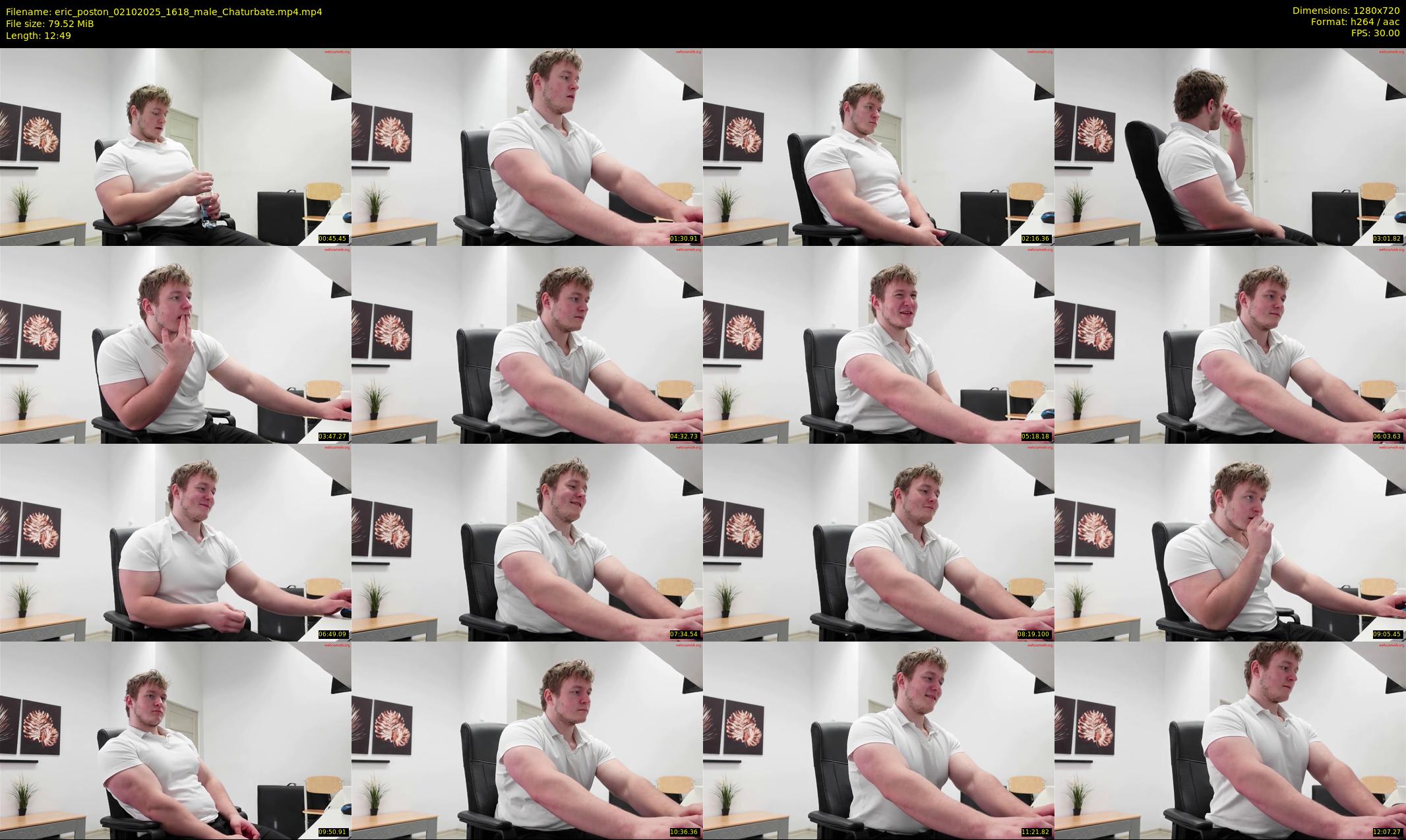 eric_poston — 13 minute Chaturbate male cam show recording, 720p, Oct 2, 2025