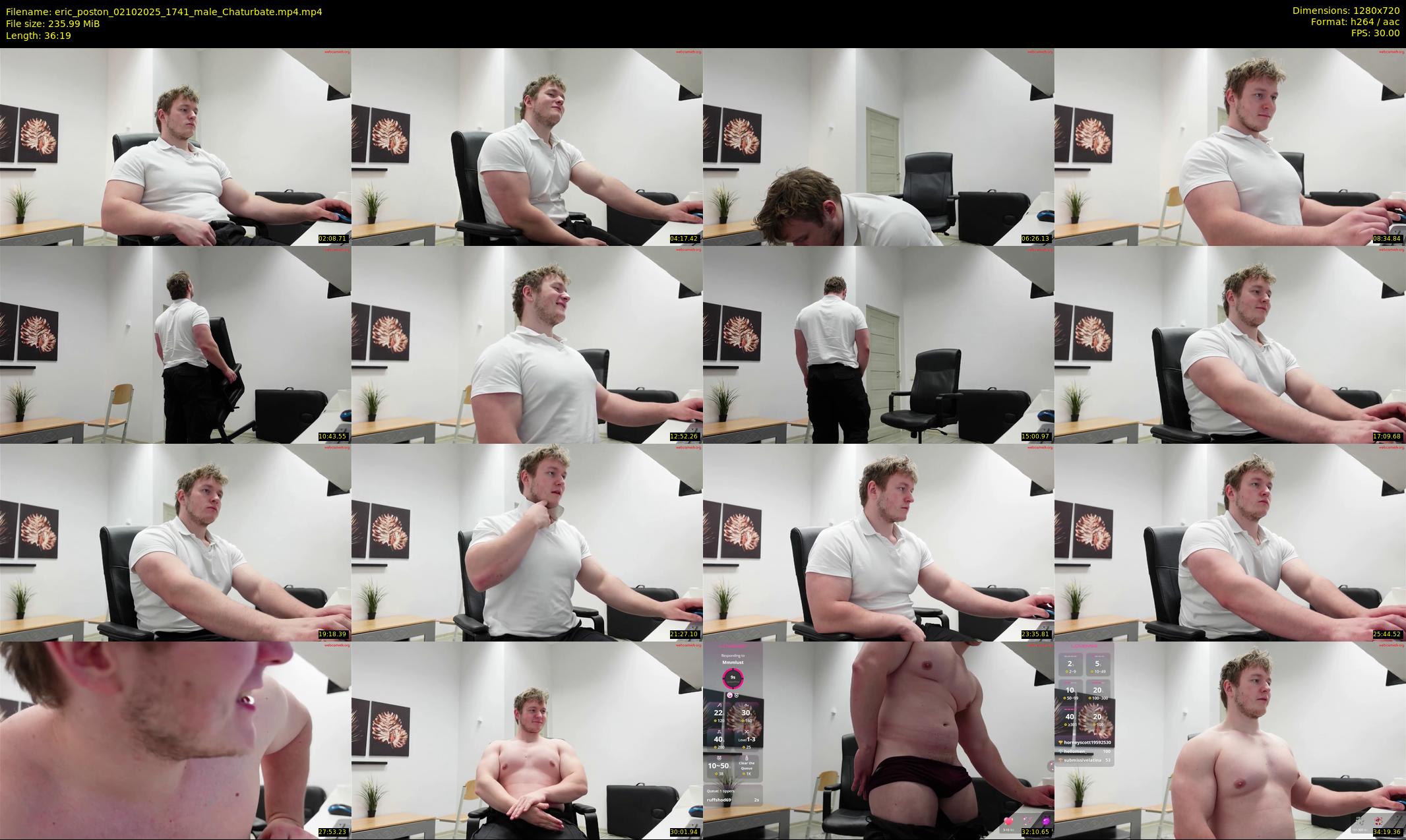 eric_poston — 37 minute Chaturbate male cam show recording, 720p, Oct 2, 2025
