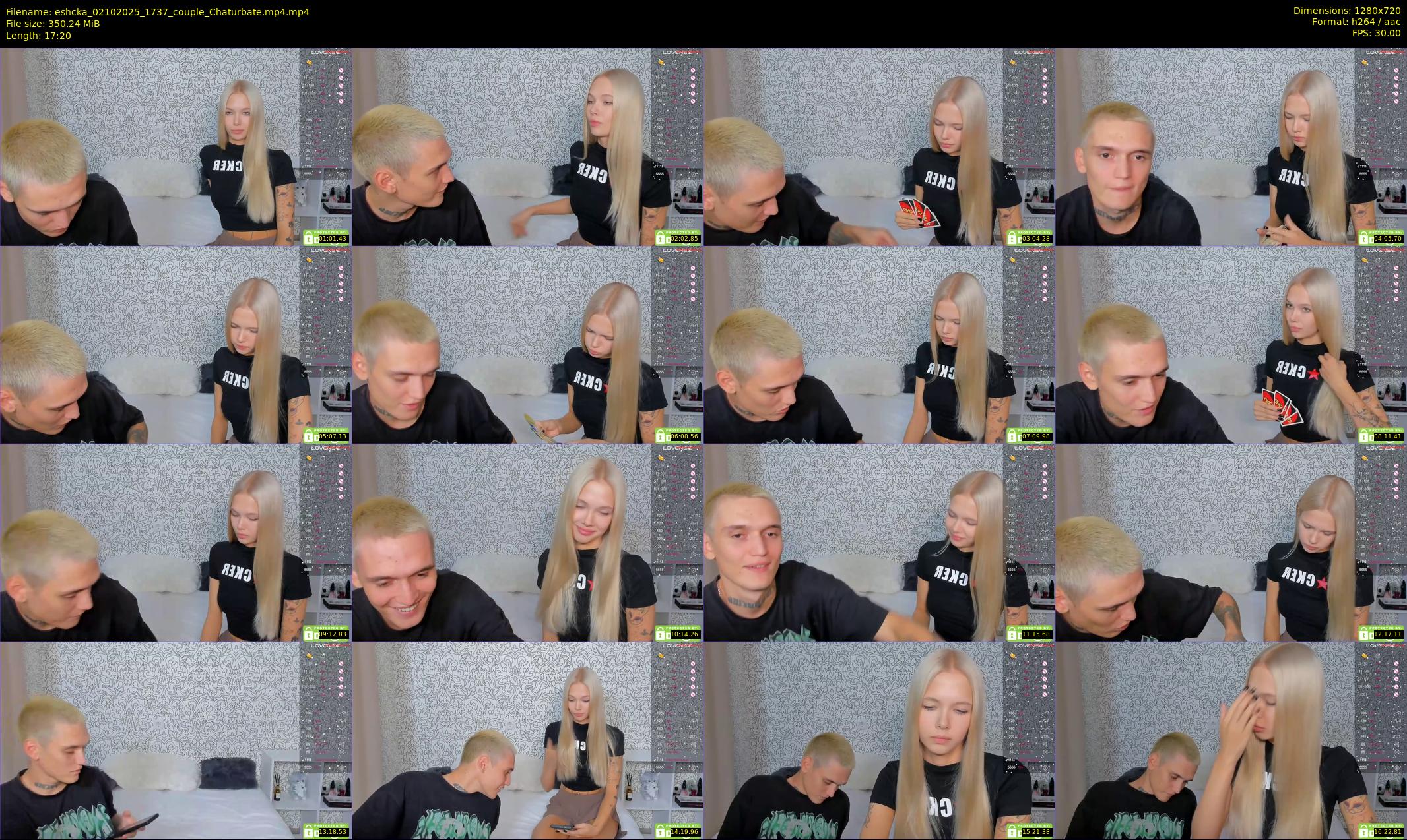 eshcka — 18 minute Chaturbate couple cam show recording, 720p, Oct 2, 2025