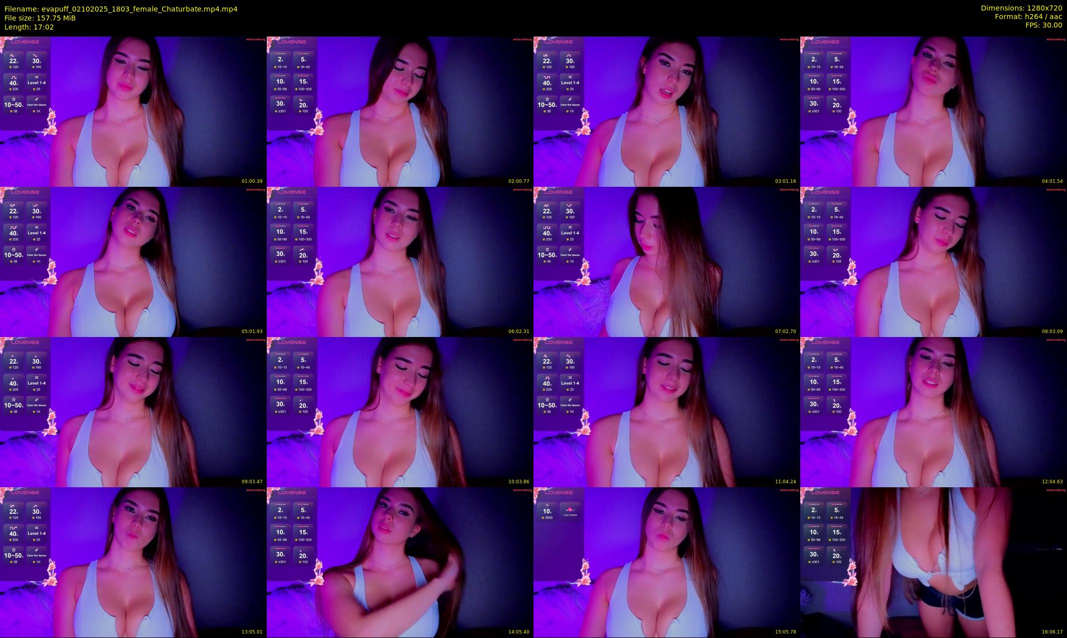 evapuff — 18 minute Chaturbate female cam show recording, 720p, Oct 2, 2025
