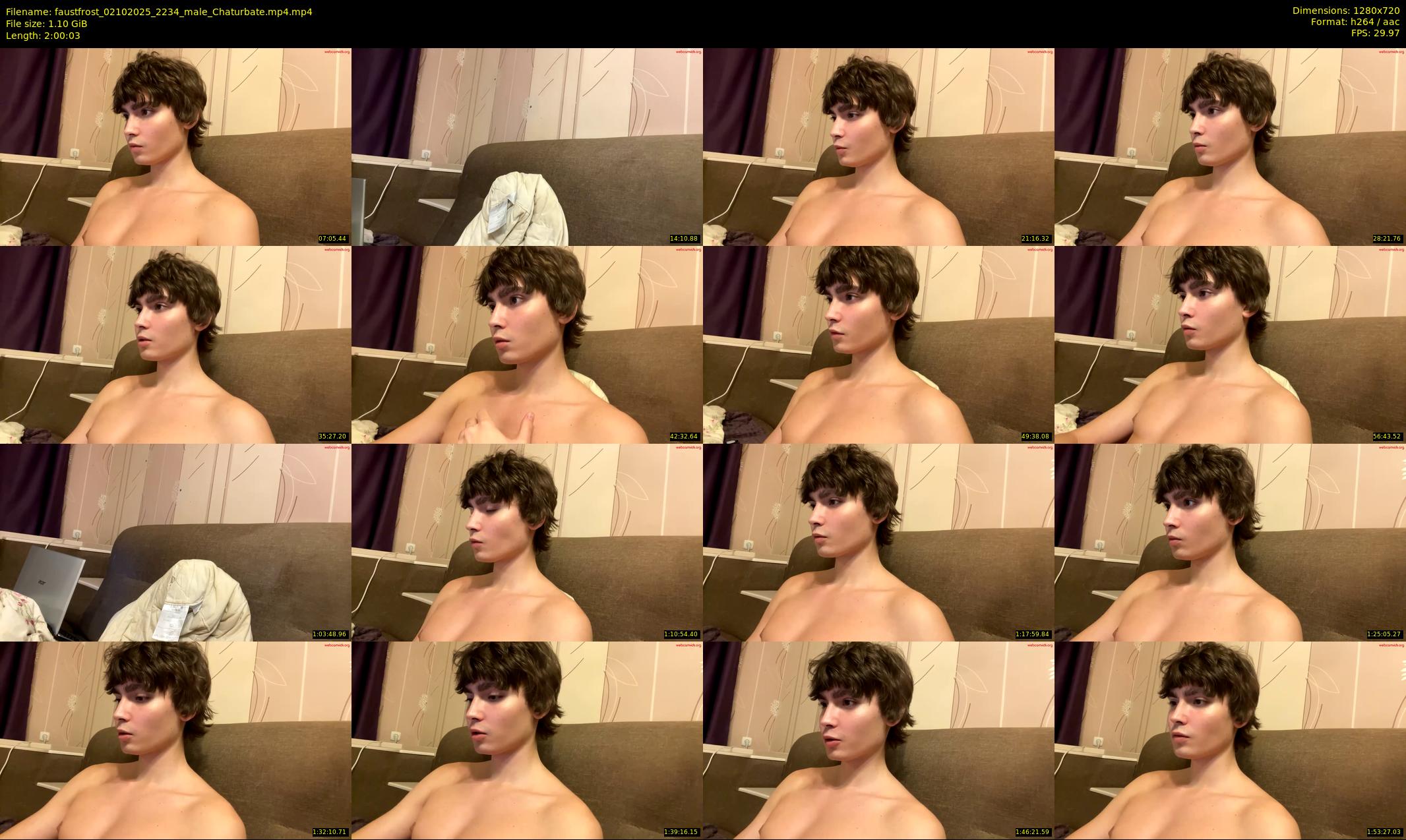 faustfrost — 121 minute Chaturbate male cam show recording, 720p, Oct 2, 2025