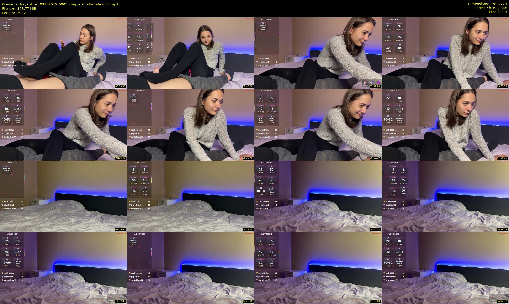 freyaoliver — 16 minute Chaturbate couple cam show recording, 720p, Oct 3, 2025
