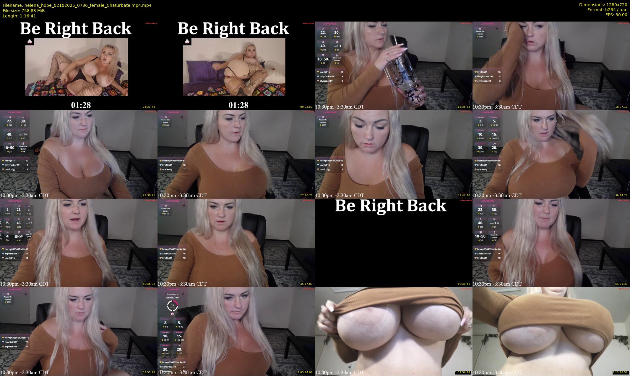 helena_hope — 77 minute Chaturbate female cam show recording, 720p, Oct 2, 2025