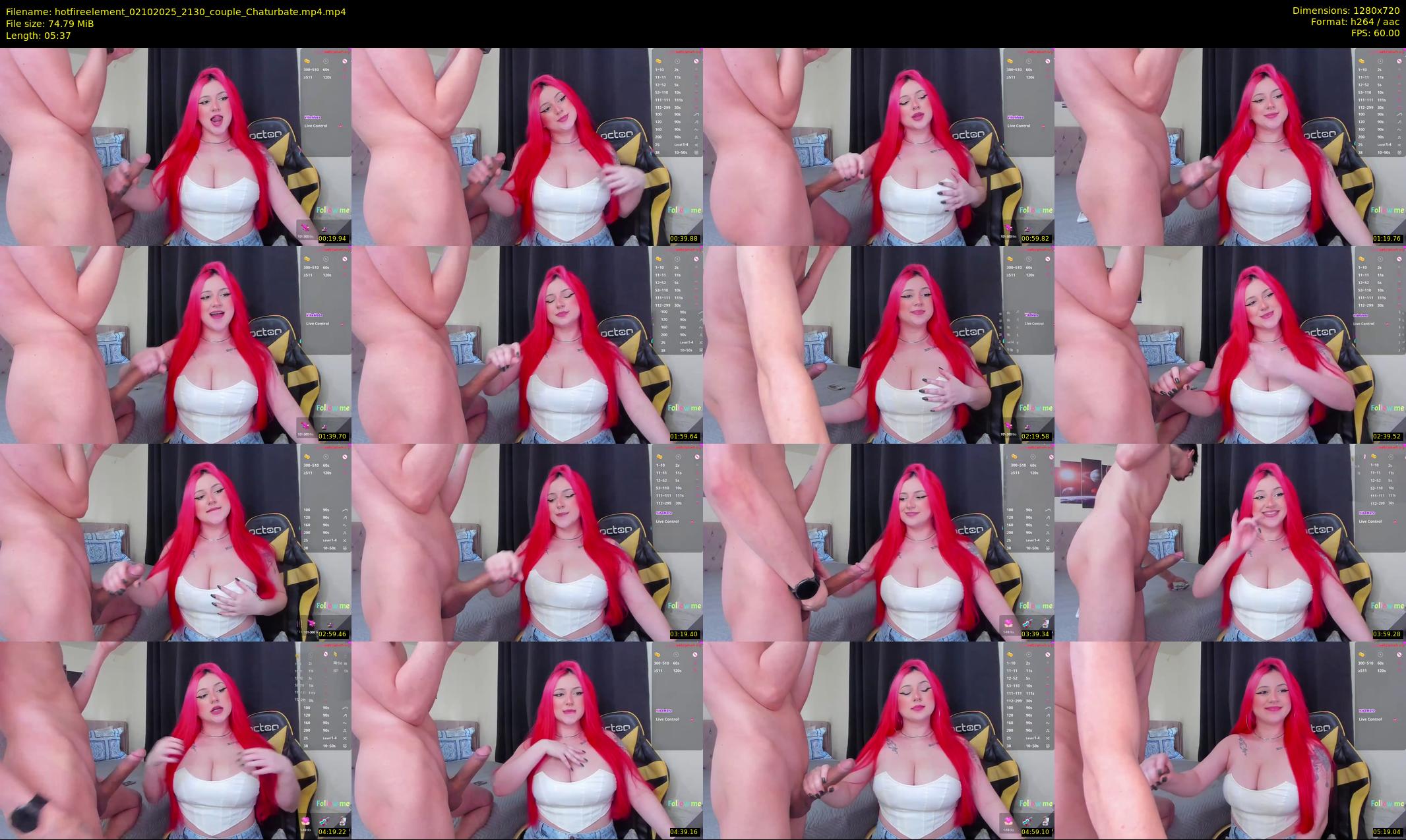 hotfireelement — 6 minute Chaturbate couple cam show recording, 720p, Oct 2, 2025