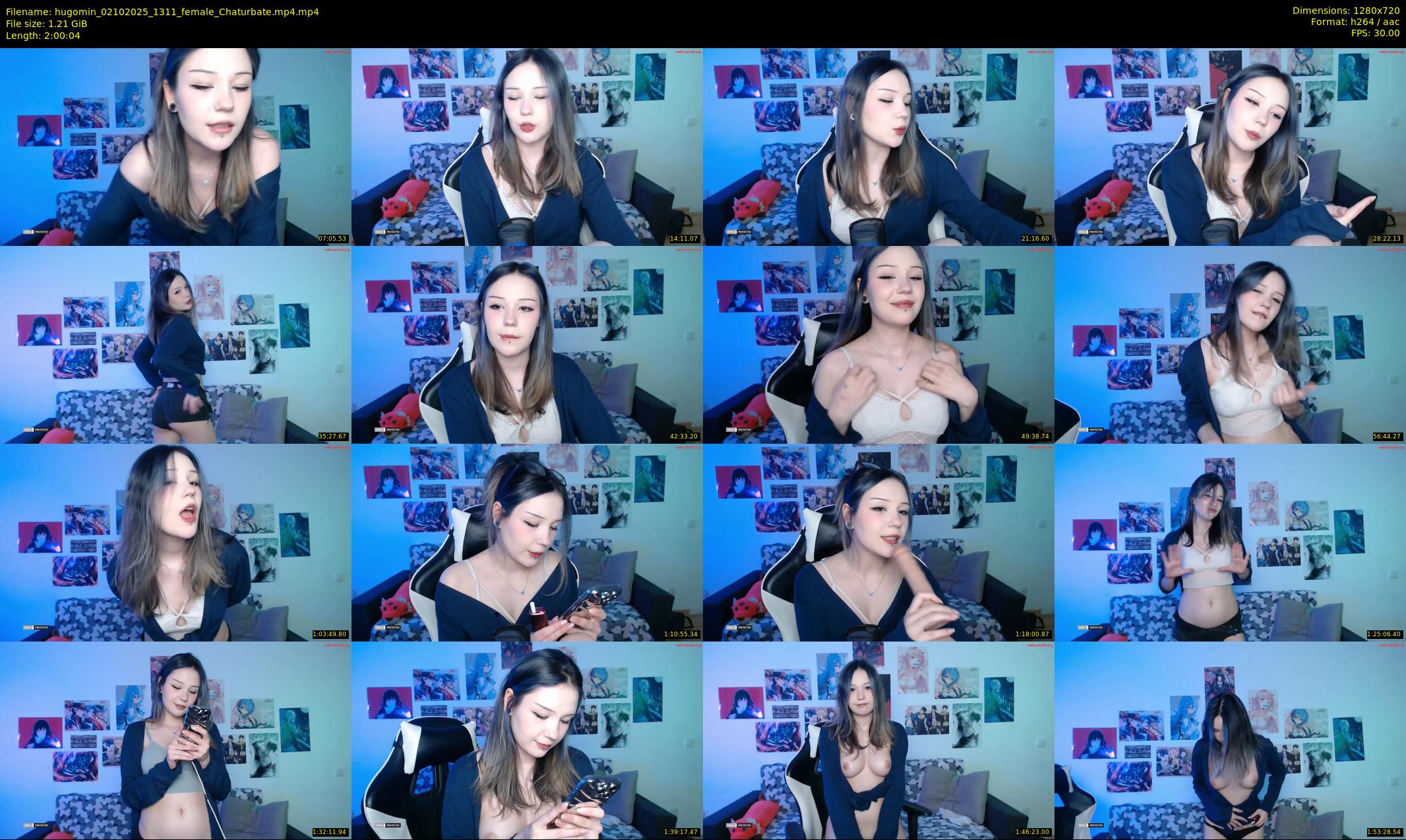 hugomin — 121 minute Chaturbate female cam show recording, 720p, Oct 2, 2025
