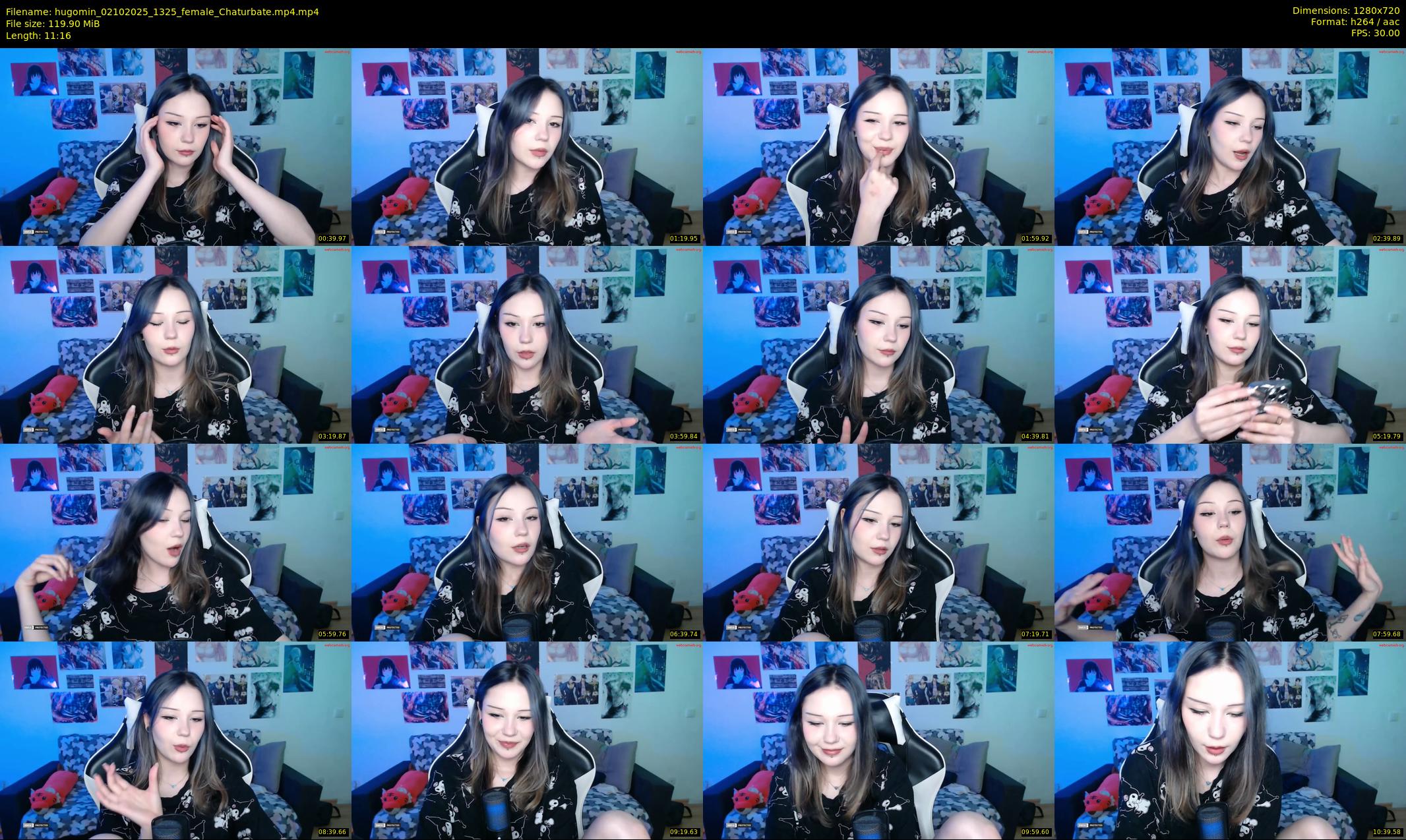 hugomin — 12 minute Chaturbate female cam show recording, 720p, Oct 2, 2025
