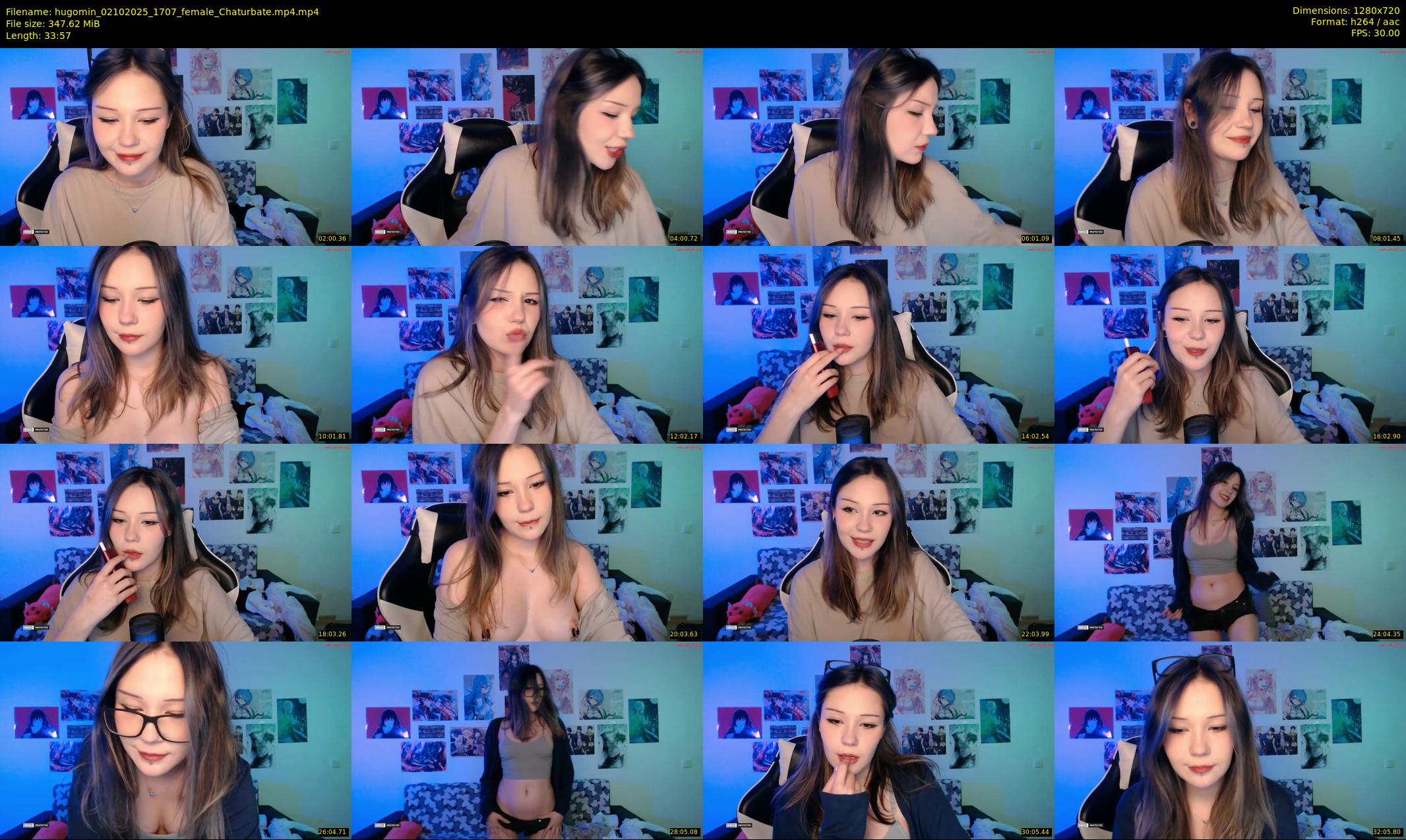 hugomin — 34 minute Chaturbate female cam show recording, 720p, Oct 2, 2025