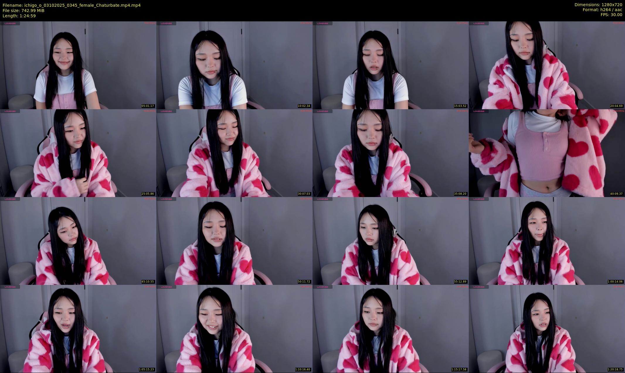 ichigo_o — 85 minute Chaturbate female cam show recording, 720p, Oct 3, 2025