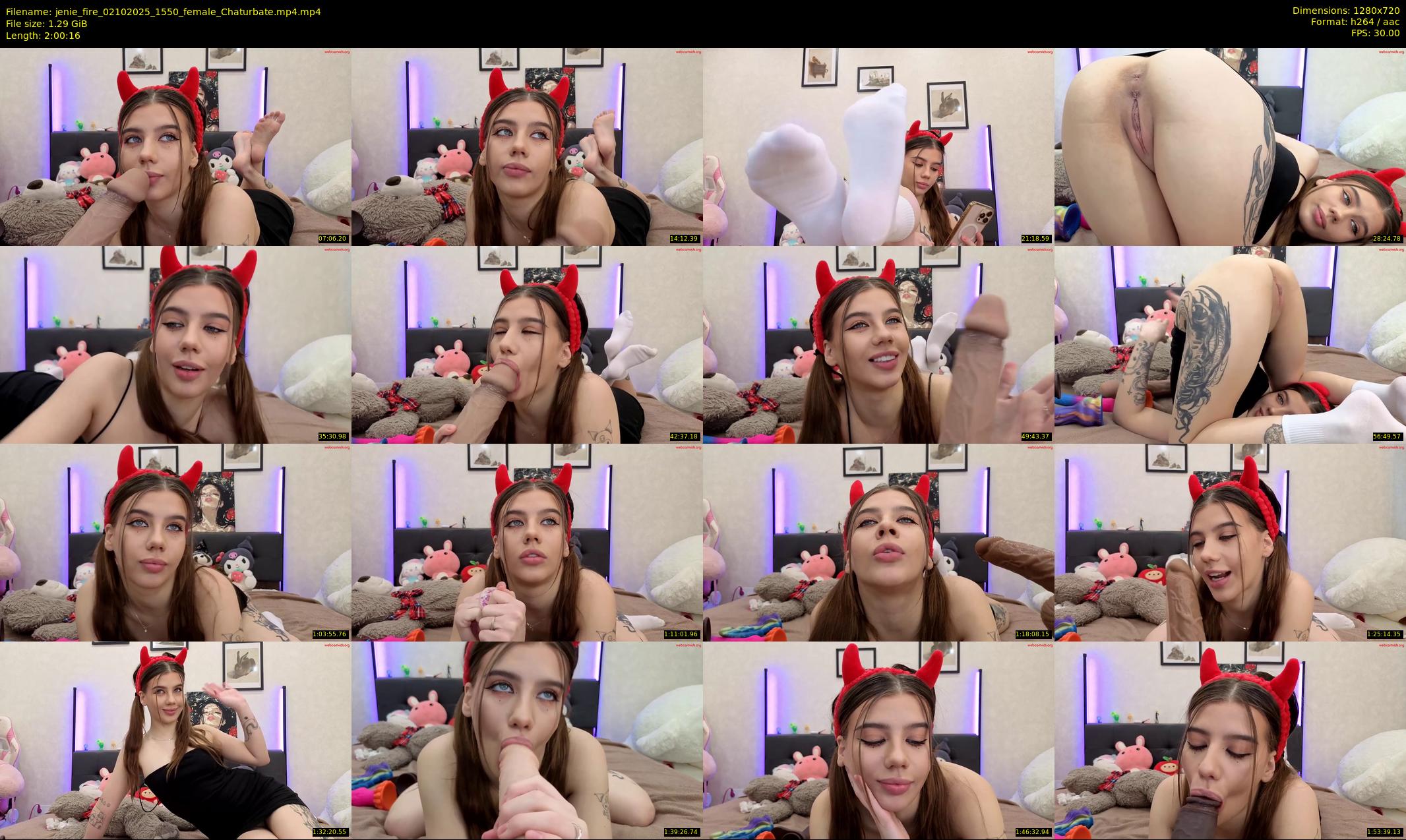 jenie_fire — 121 minute Chaturbate female cam show recording, 720p, Oct 2, 2025
