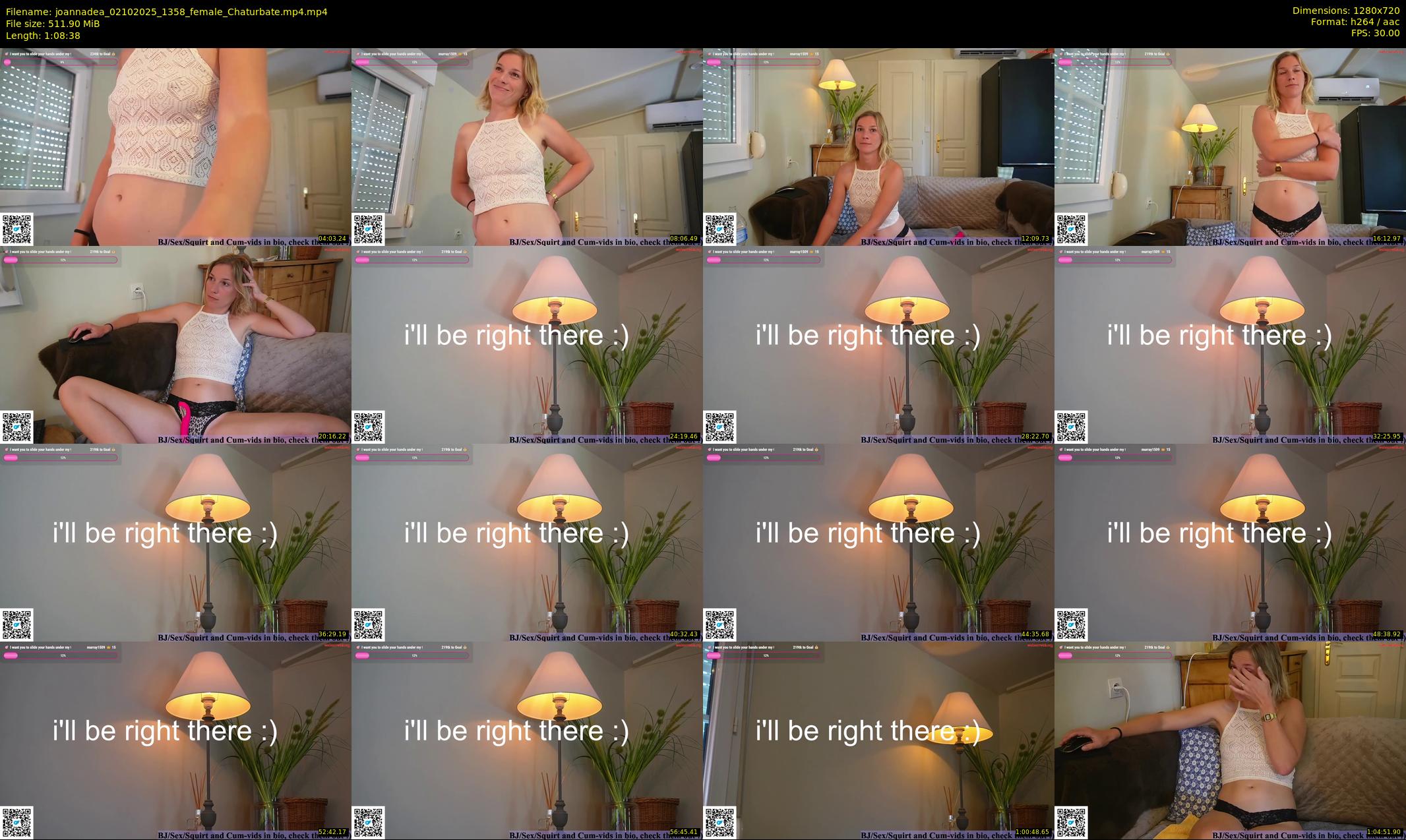 joannadea — 69 minute Chaturbate female cam show recording, 720p, Oct 2, 2025