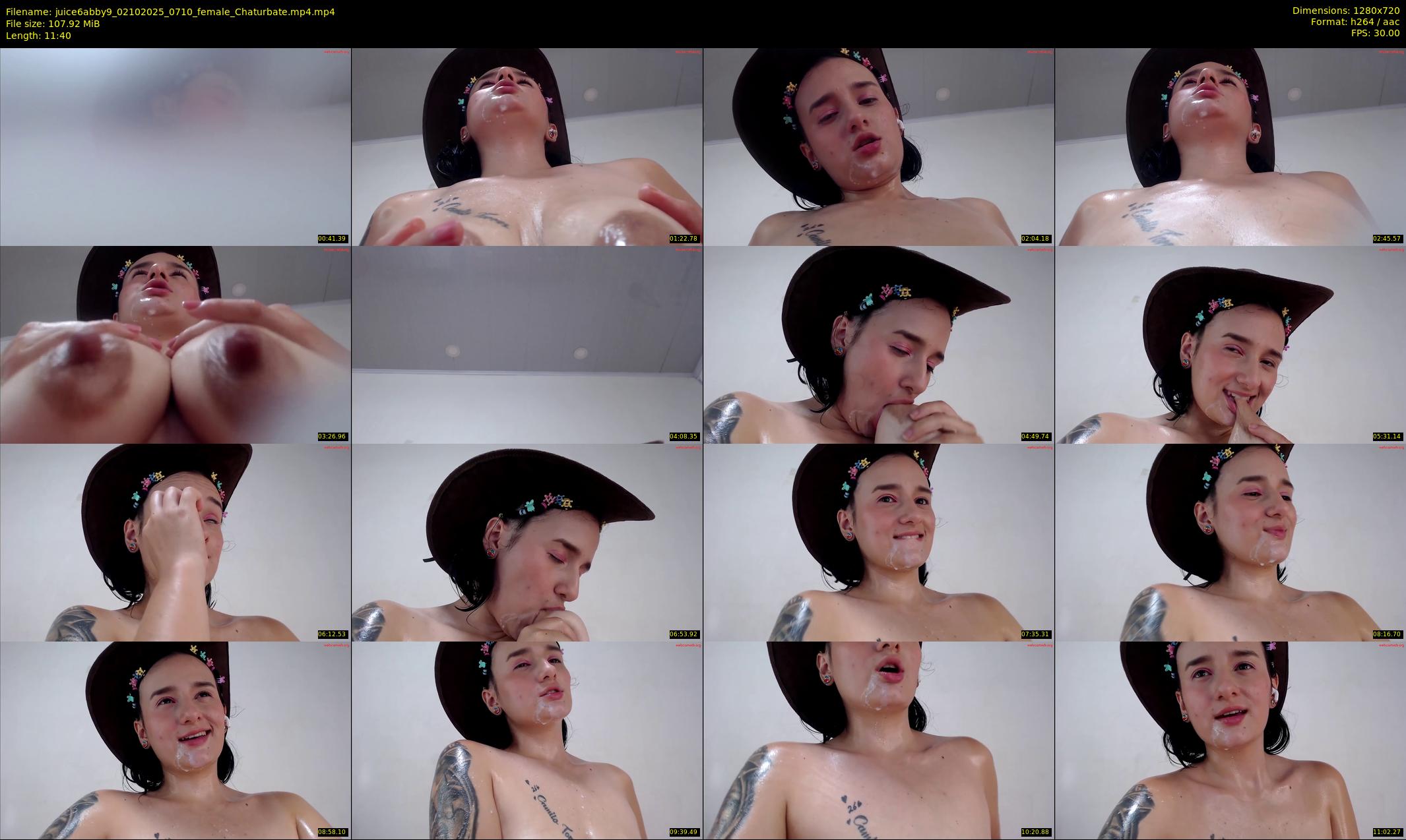 juice6abby9 — 12 minute Chaturbate female cam show recording, 720p, Oct 2, 2025