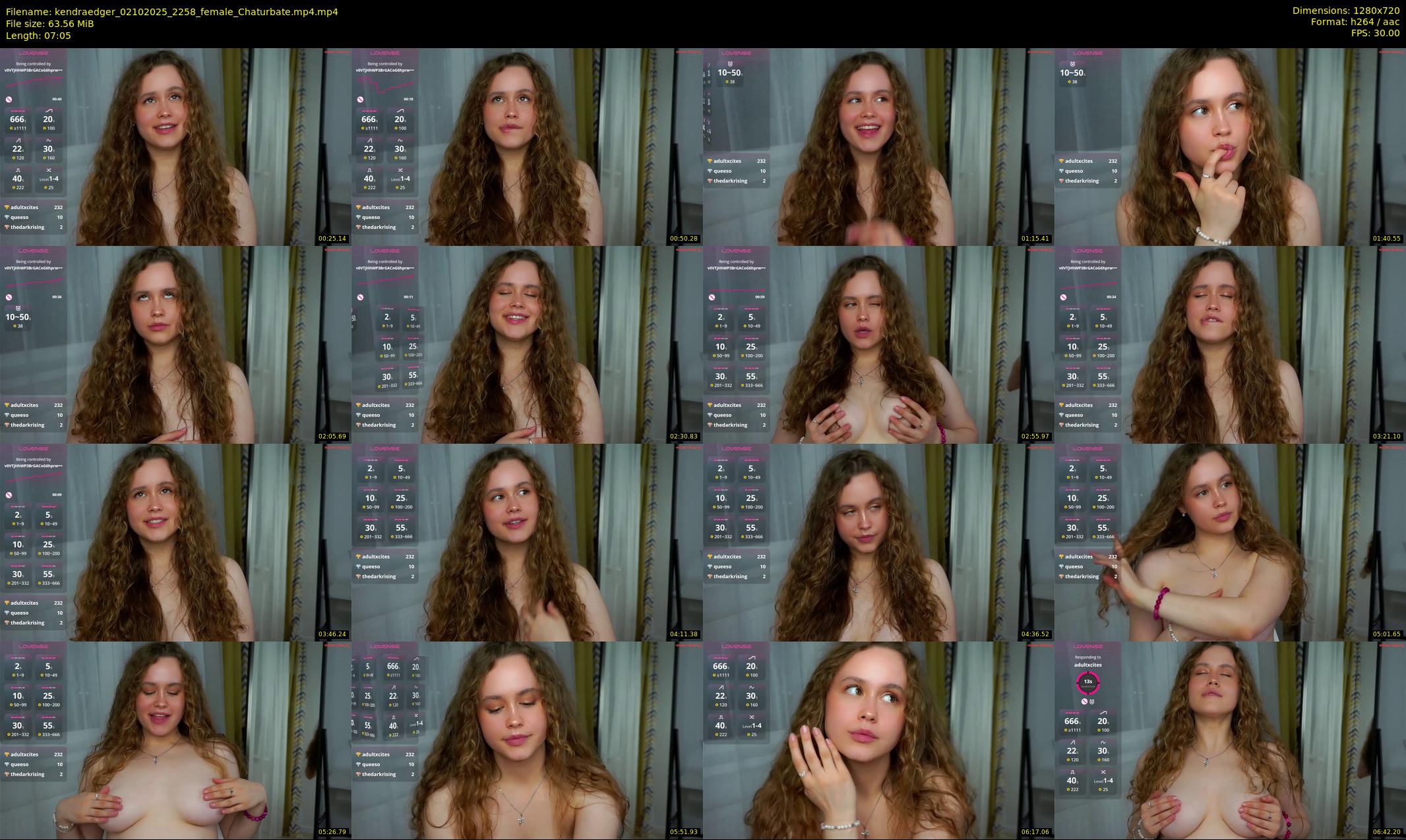 kendraedger — 8 minute Chaturbate female cam show recording, 720p, Oct 2, 2025