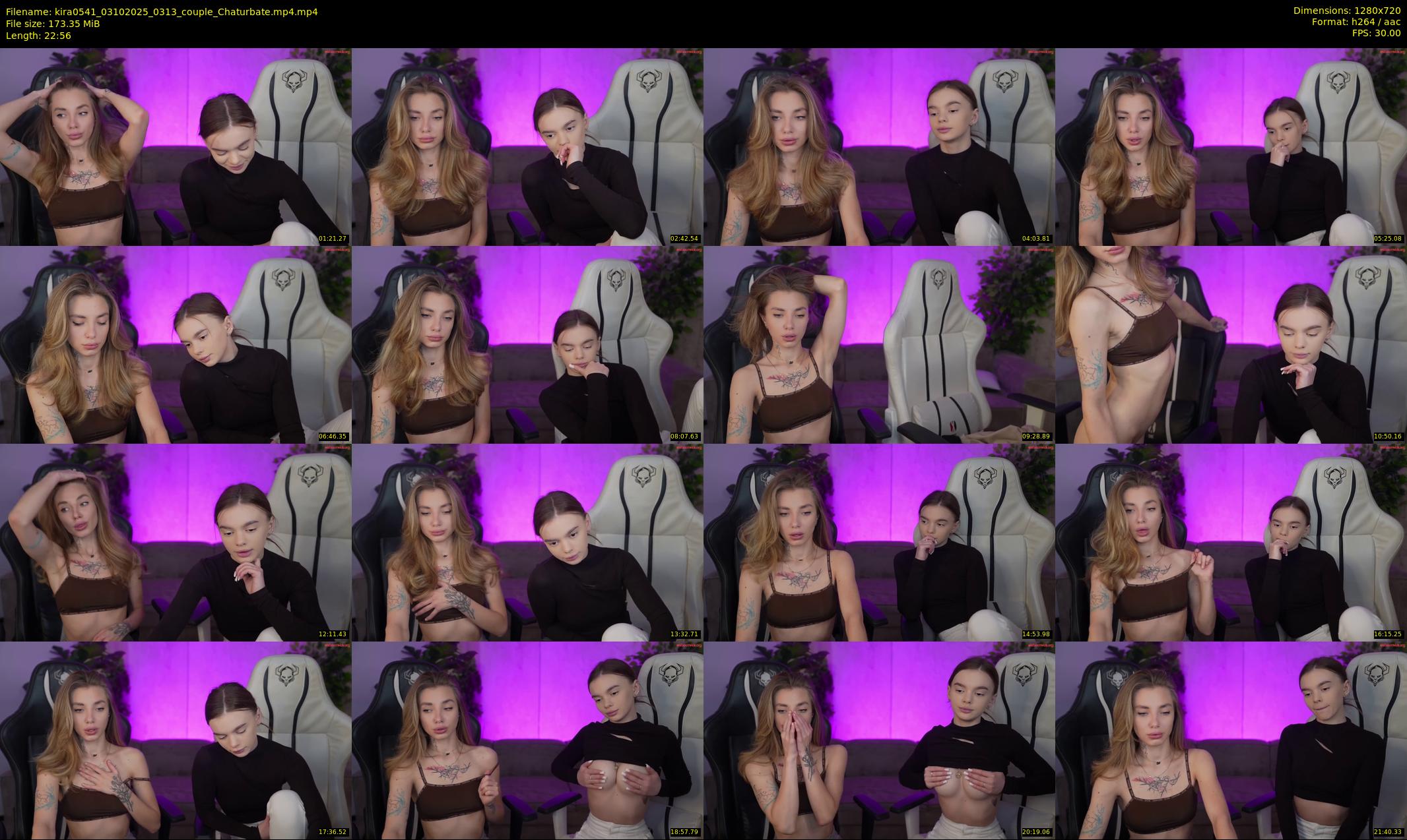 kira0541 — 23 minute Chaturbate couple cam show recording, 720p, Oct 3, 2025