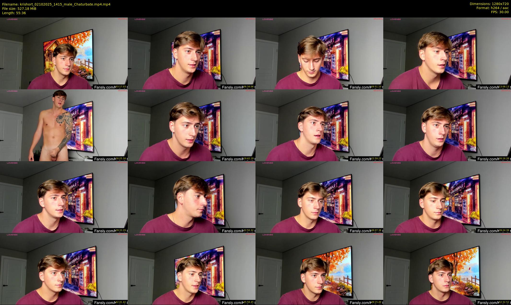 krishort — 56 minute Chaturbate male cam show recording, 720p, Oct 2, 2025