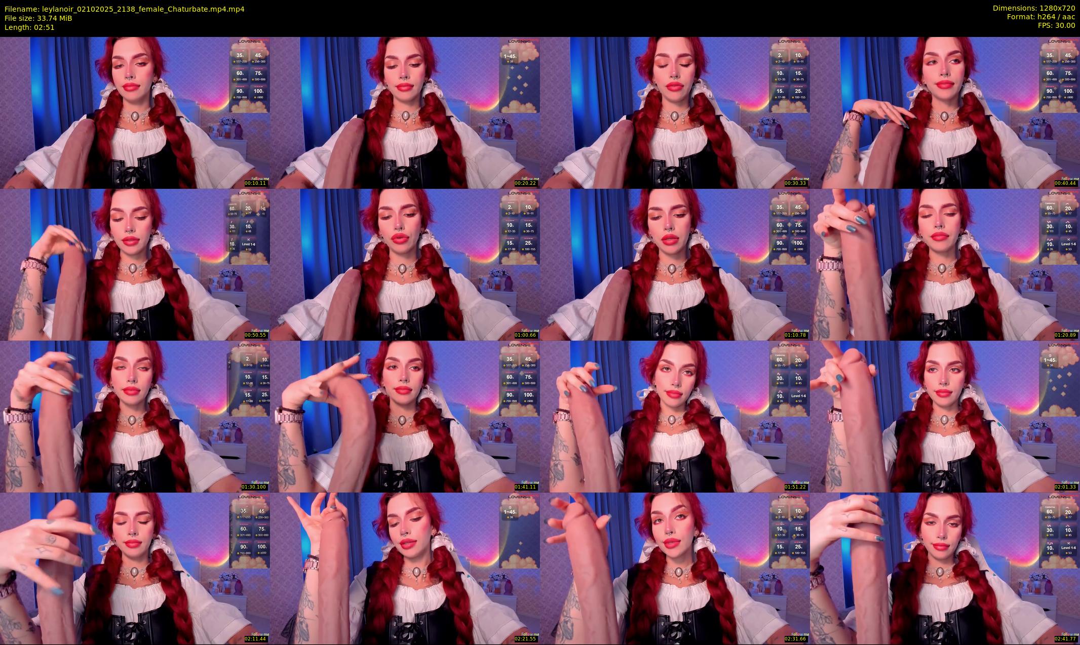leylanoir — 3 minute Chaturbate female cam show recording, 720p, Oct 2, 2025