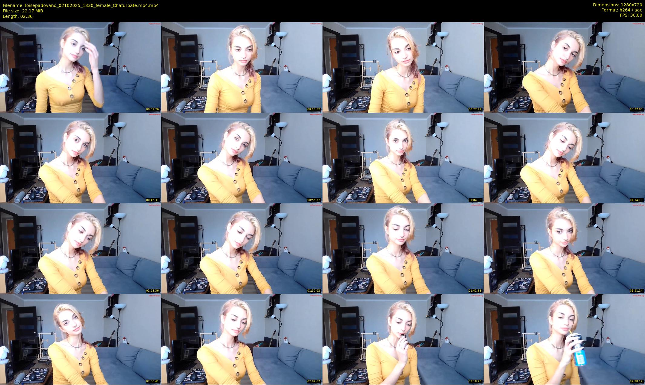 loisepadovano — 3 minute Chaturbate female cam show recording, 720p, Oct 2, 2025