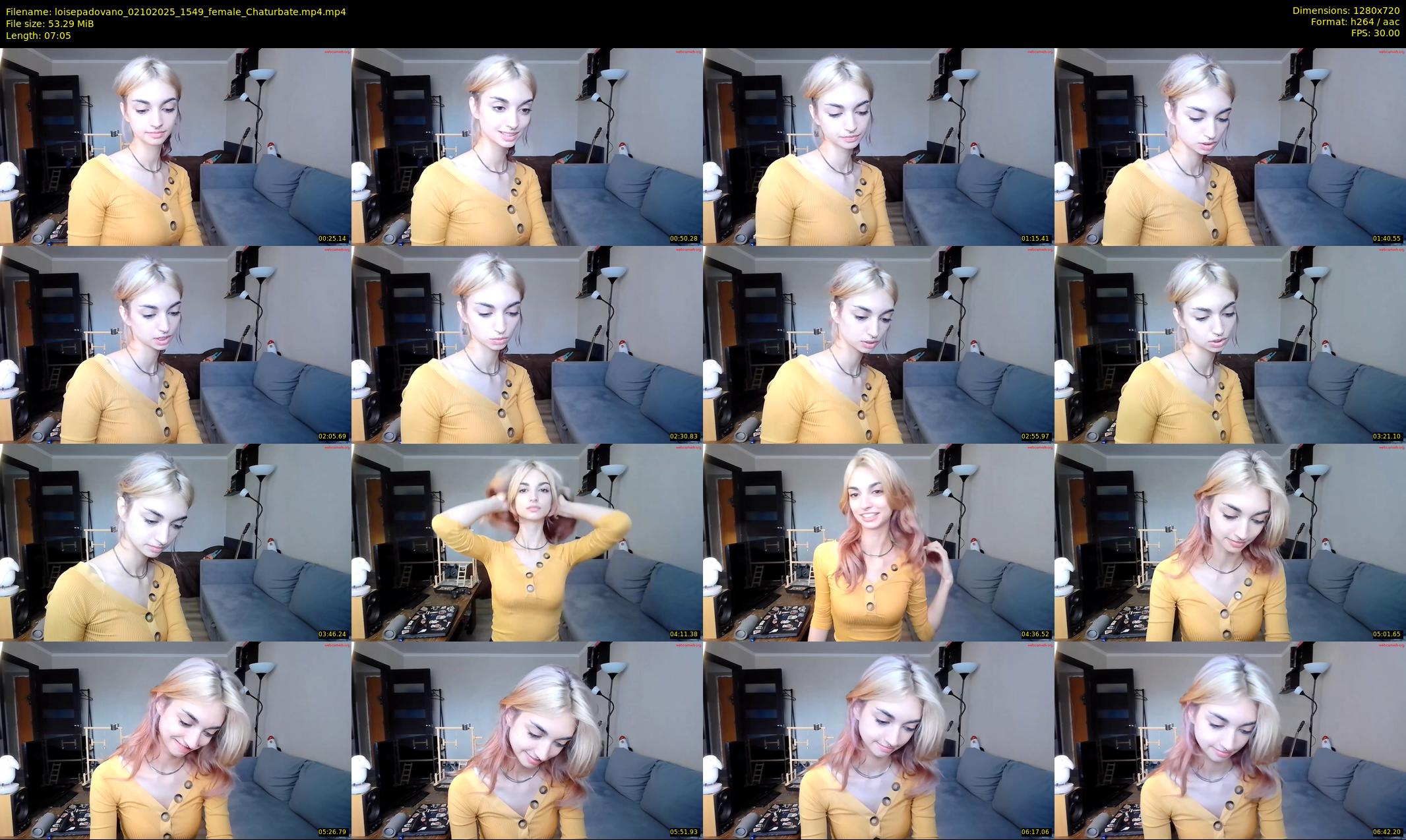 loisepadovano — 8 minute Chaturbate female cam show recording, 720p, Oct 2, 2025