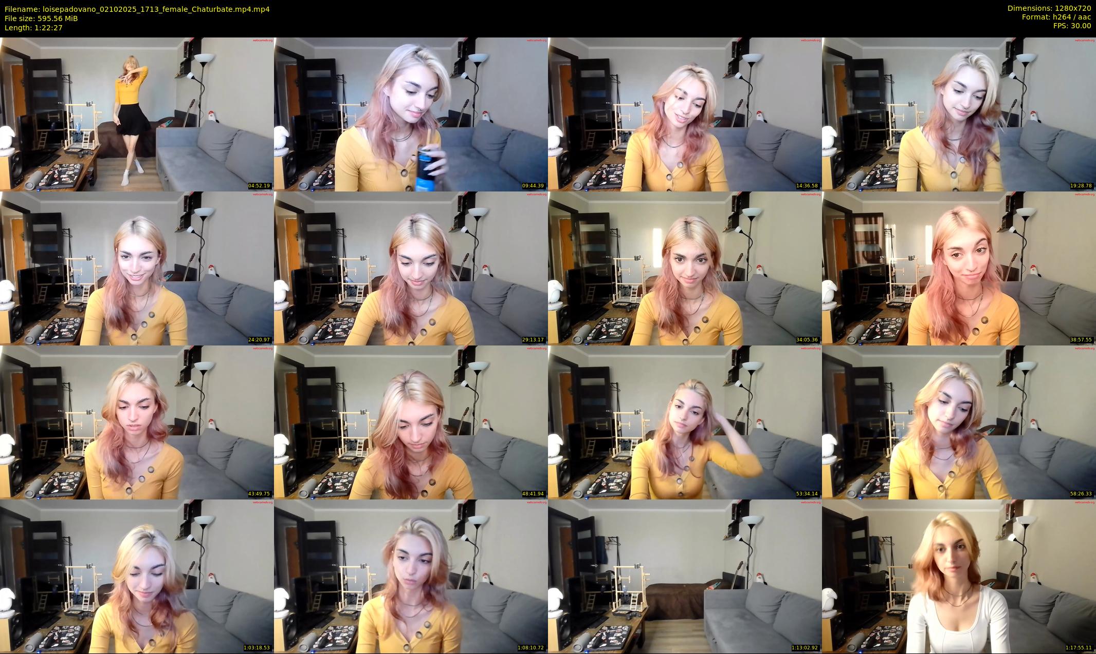 loisepadovano — 83 minute Chaturbate female cam show recording, 720p, Oct 2, 2025