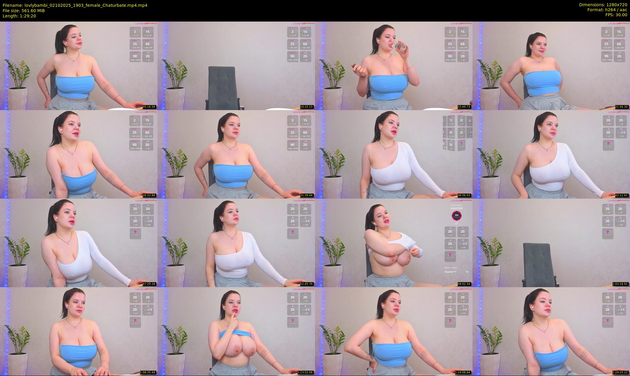 lovlybambi — 90 minute Chaturbate female cam show recording, 720p, Oct 2, 2025