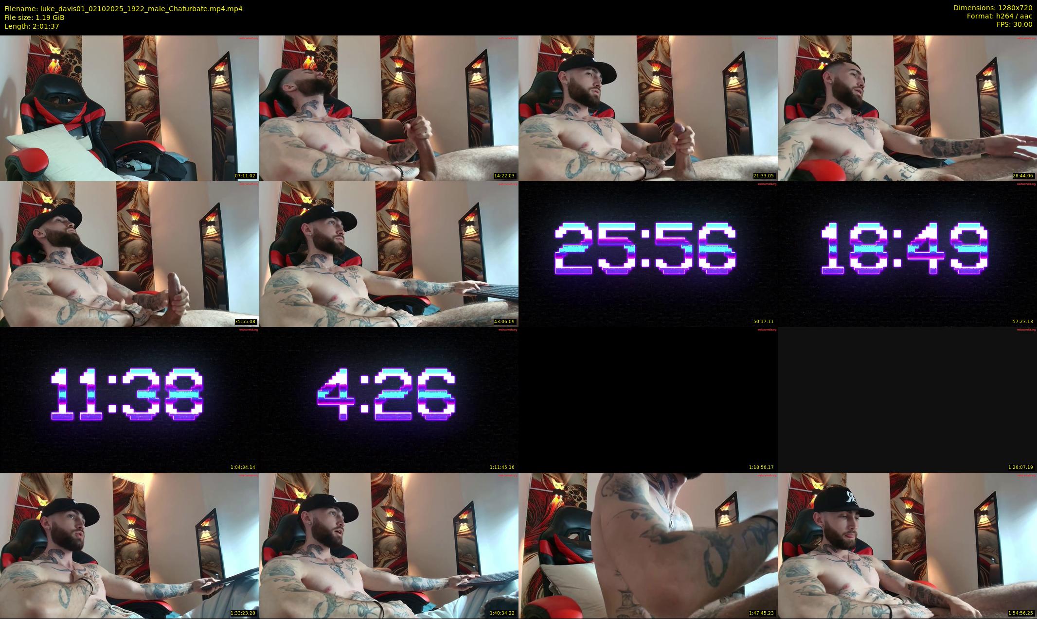 luke_davis01 — 122 minute Chaturbate male cam show recording, 720p, Oct 2, 2025