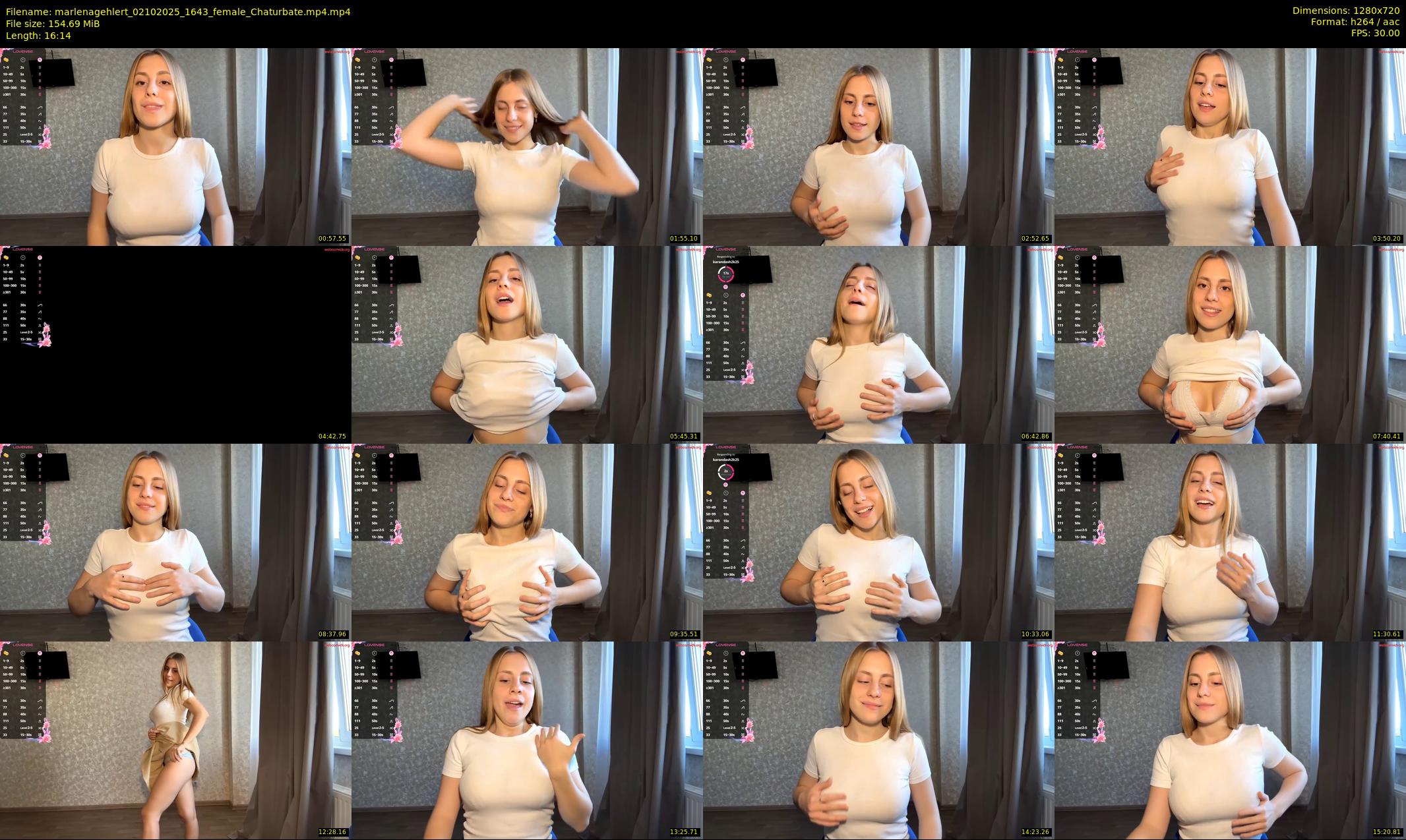 marlenagehlert — 17 minute Chaturbate female cam show recording, 720p, Oct 2, 2025