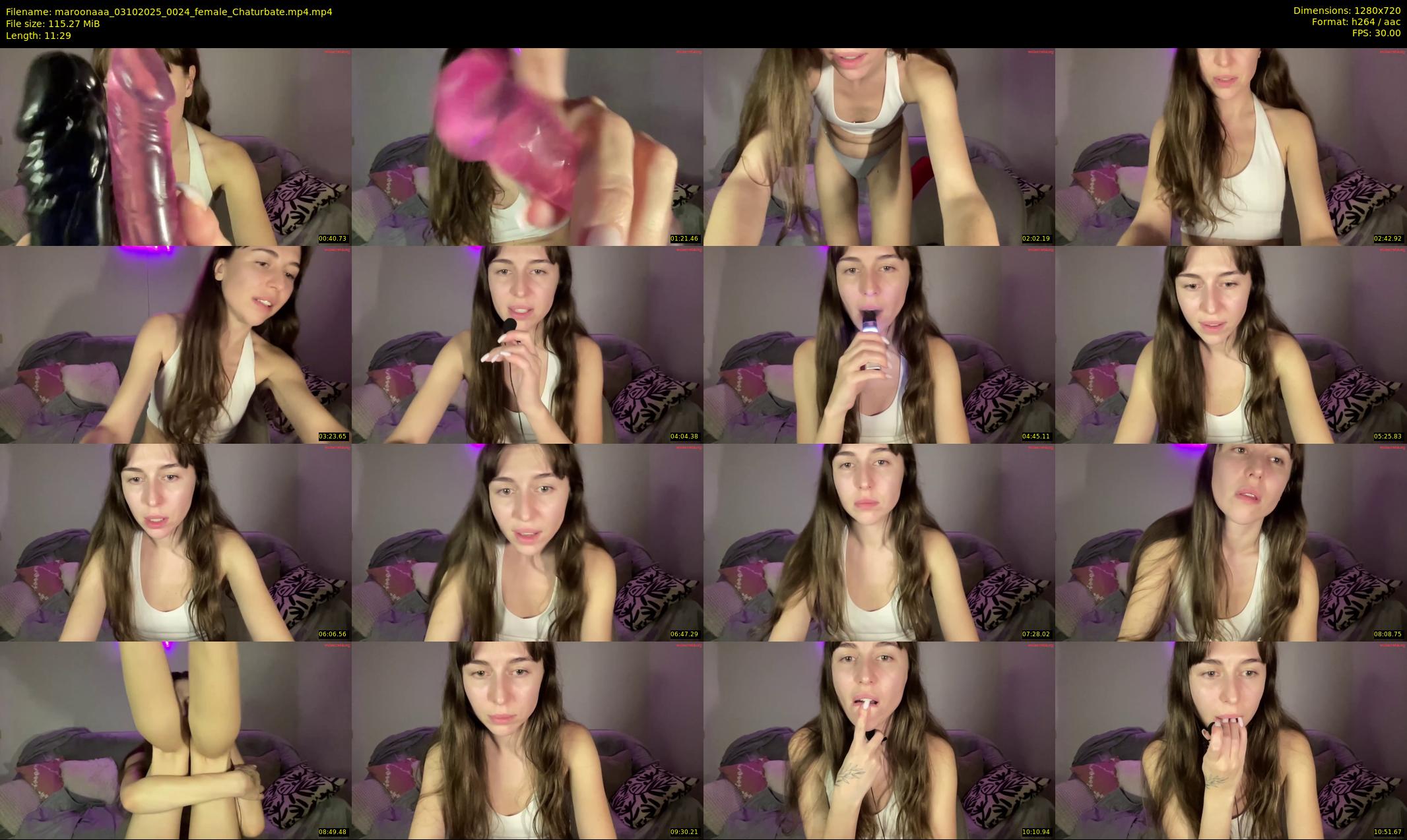 maroonaaa — 12 minute Chaturbate female cam show recording, 720p, Oct 3, 2025
