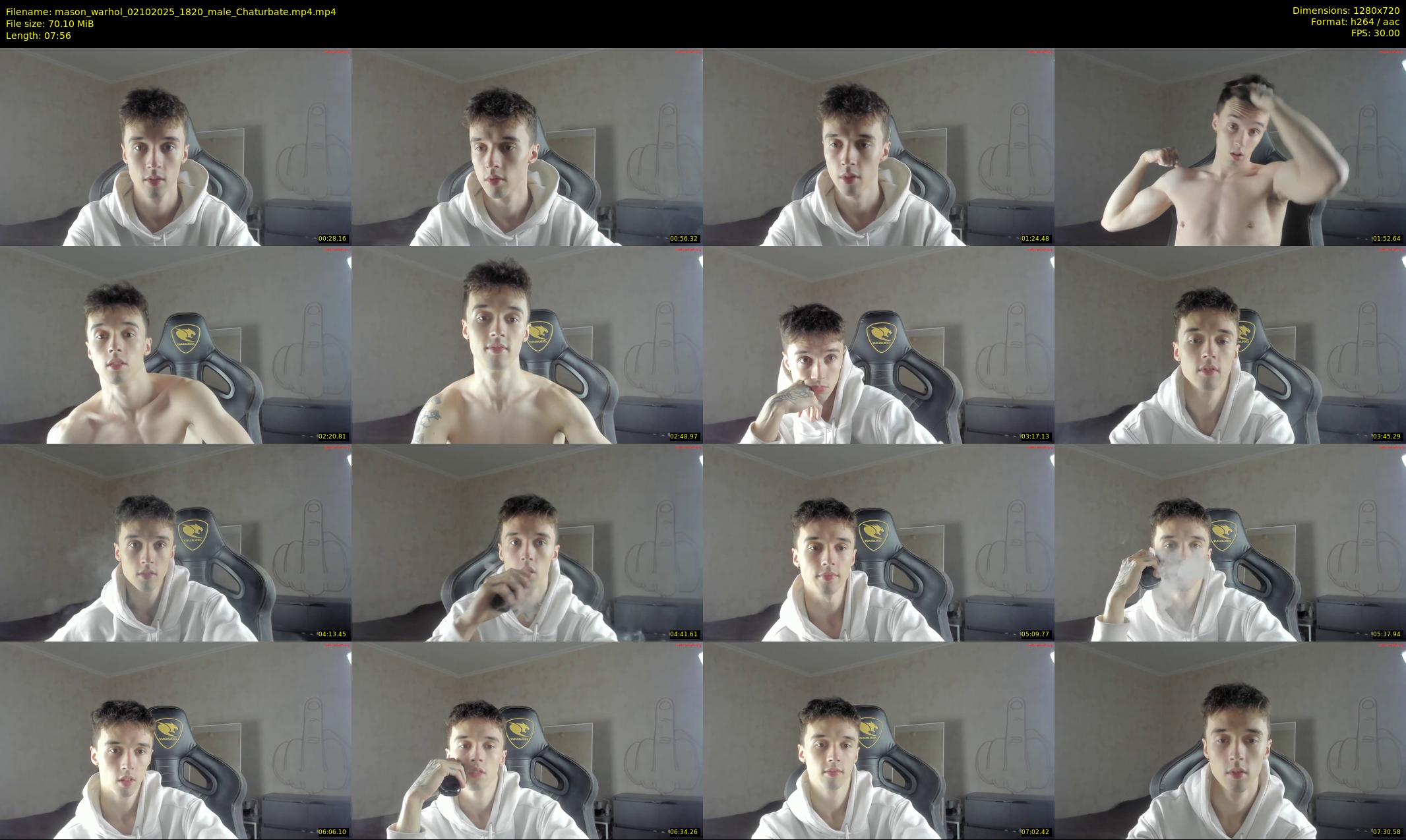 mason_warhol — 8 minute Chaturbate male cam show recording, 720p, Oct 2, 2025