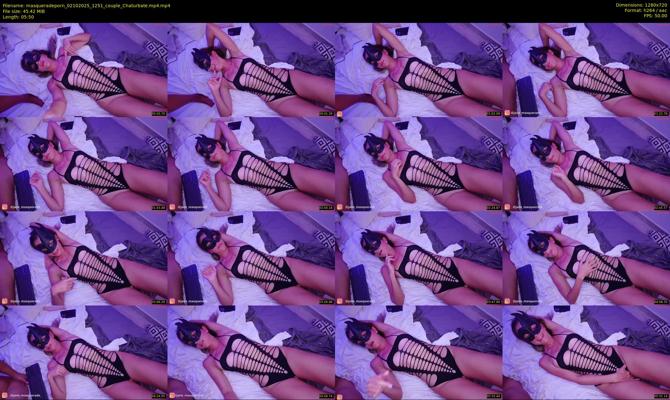 masqueradeporn — 6 minute Chaturbate couple cam show recording, 720p, Oct 2, 2025