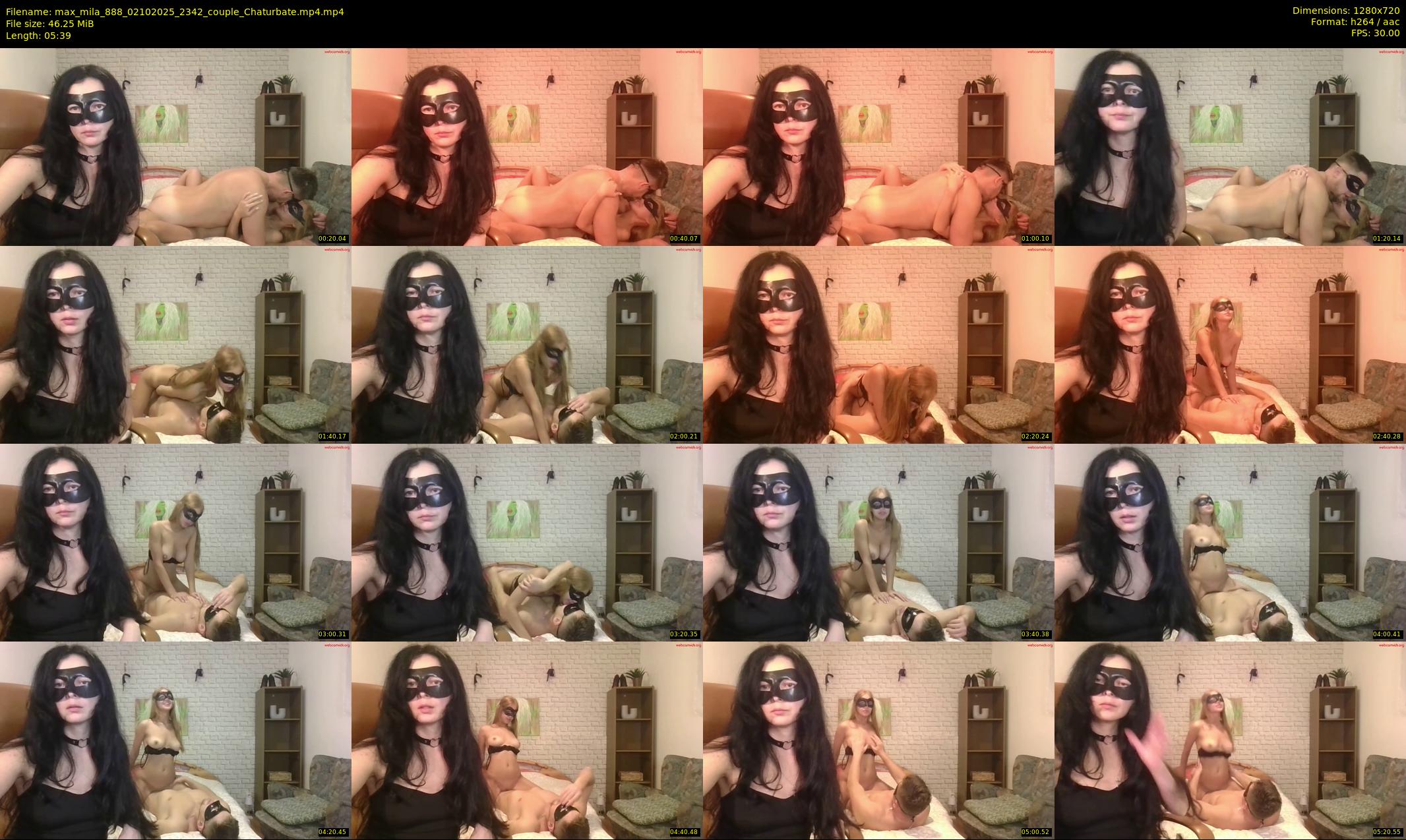 max_mila_888 — 6 minute Chaturbate couple cam show recording, 720p, Oct 2, 2025