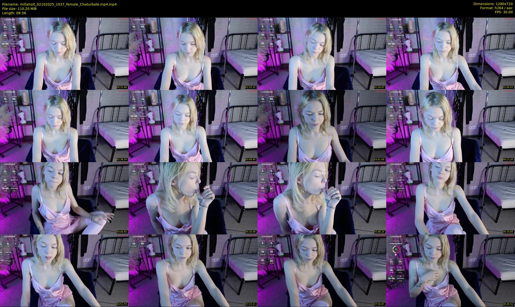 millaholt — 9 minute Chaturbate female cam show recording, 720p, Oct 2, 2025