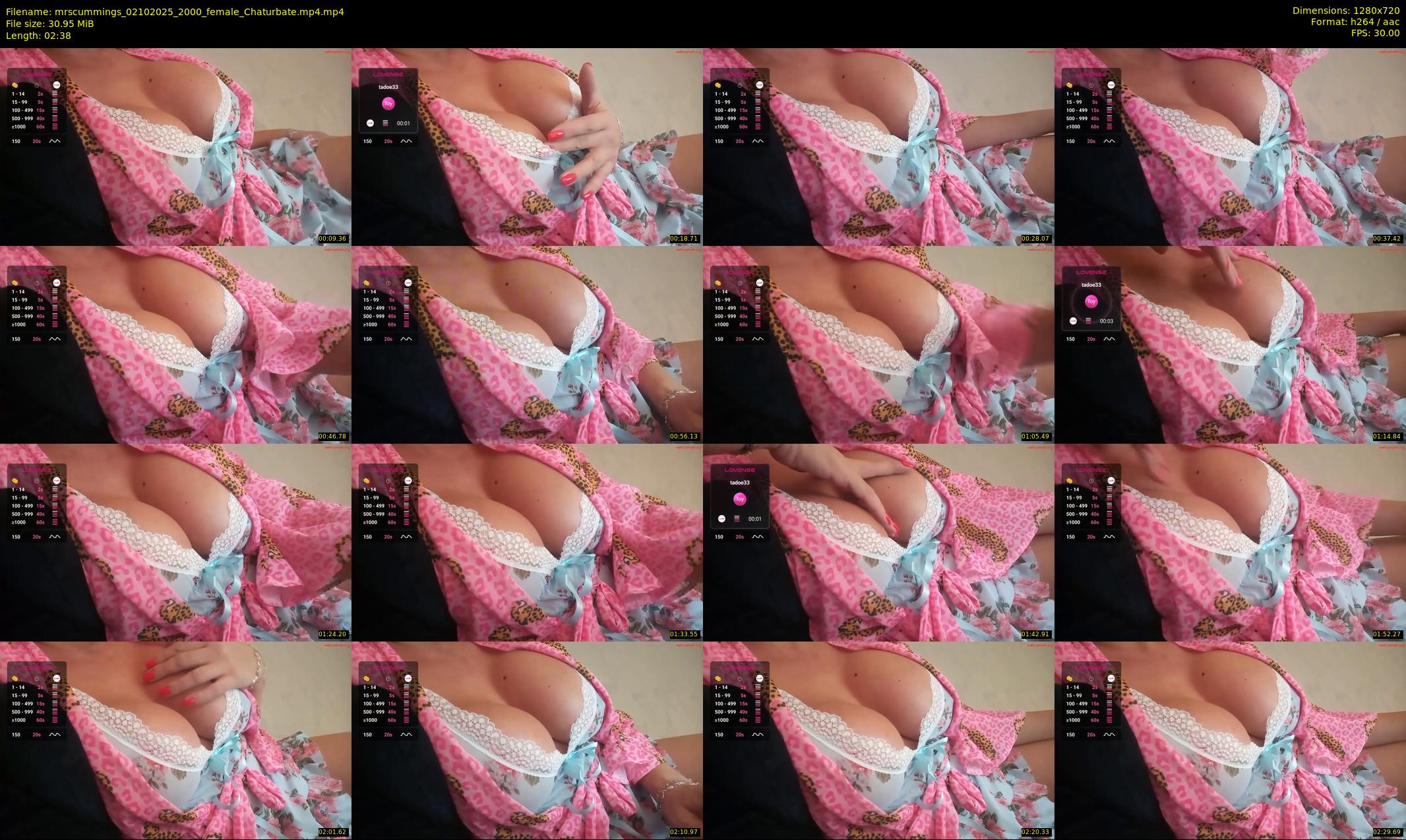 mrscummings — 3 minute Chaturbate female cam show recording, 720p, Oct 2, 2025