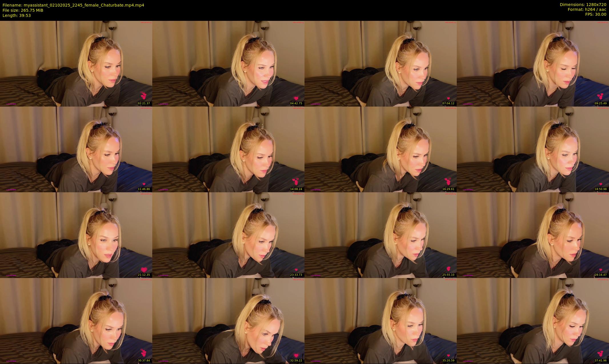 myassistant — 40 minute Chaturbate female cam show recording, 720p, Oct 2, 2025
