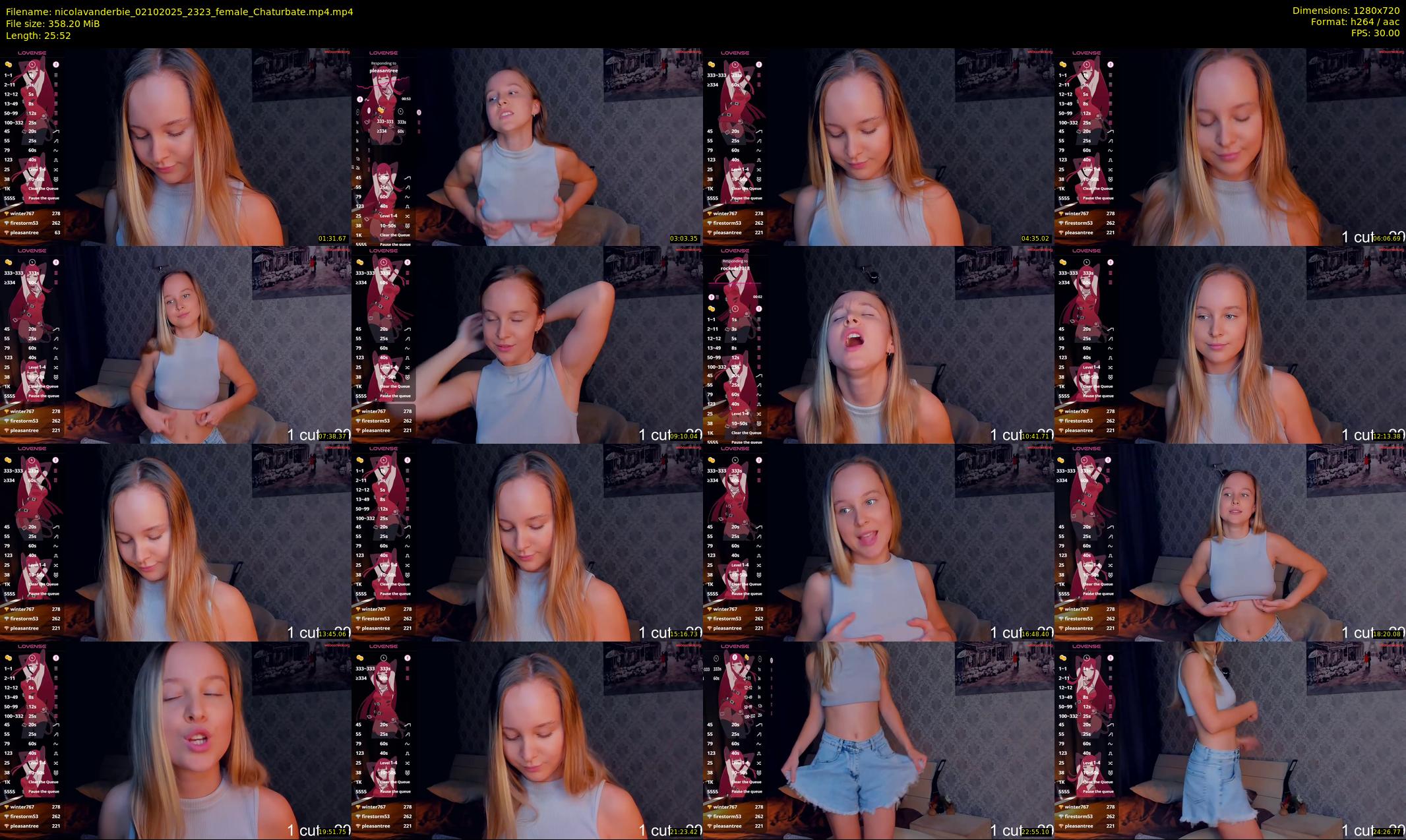 nicolavanderbie — 26 minute Chaturbate female cam show recording, 720p, Oct 2, 2025