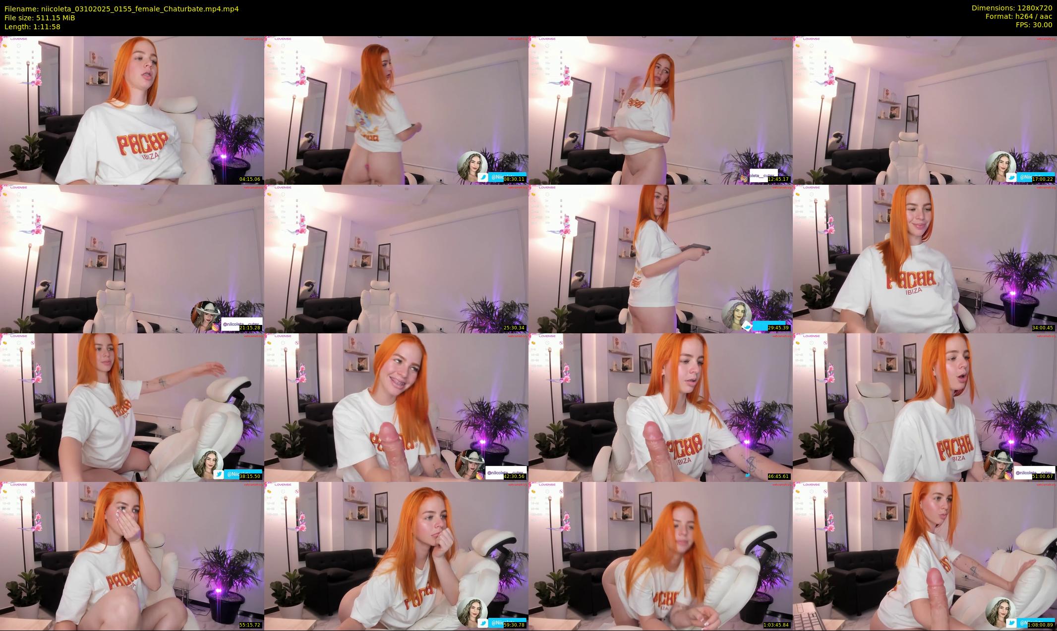 niicoleta — 72 minute Chaturbate female cam show recording, 720p, Oct 3, 2025