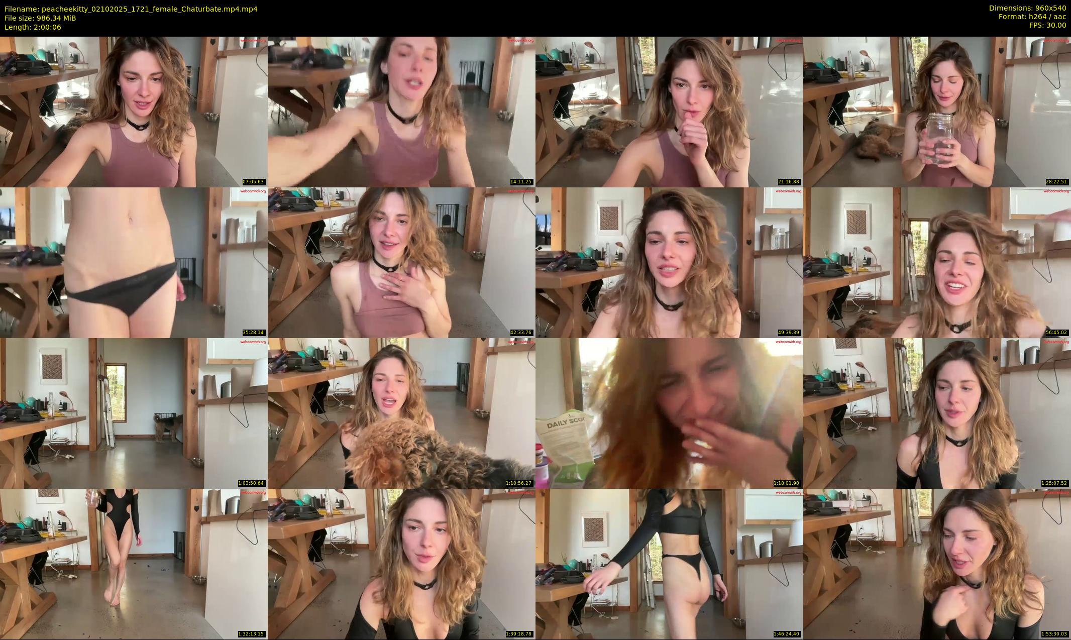 peacheekitty — 121 minute Chaturbate female cam show recording, 480p, Oct 2, 2025