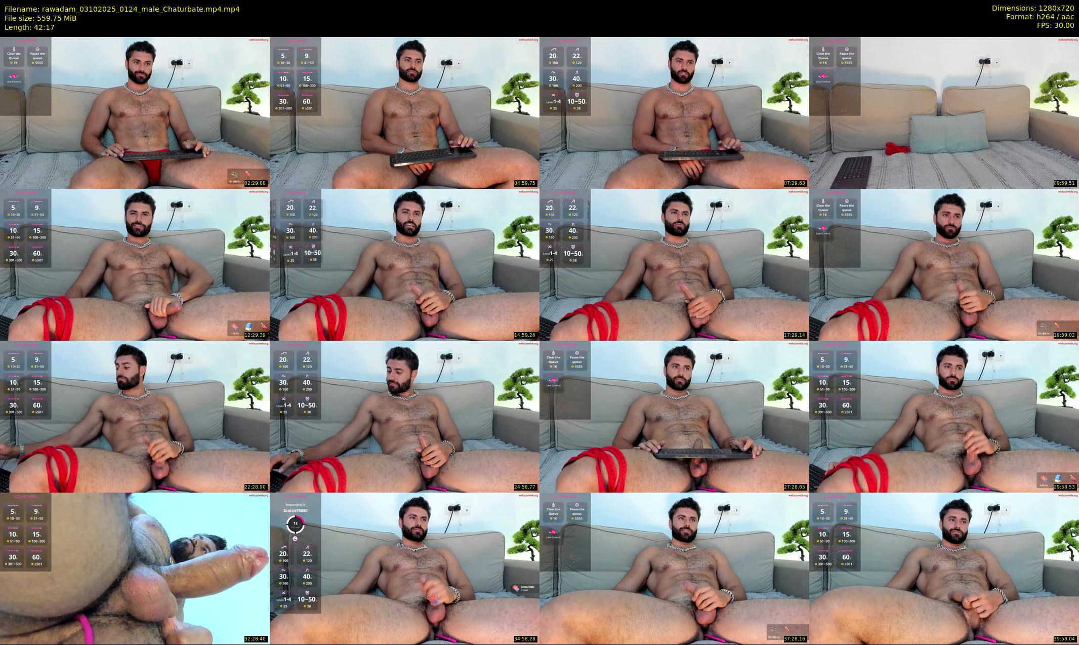 rawadam — 43 minute Chaturbate male cam show recording, 720p, Oct 3, 2025
