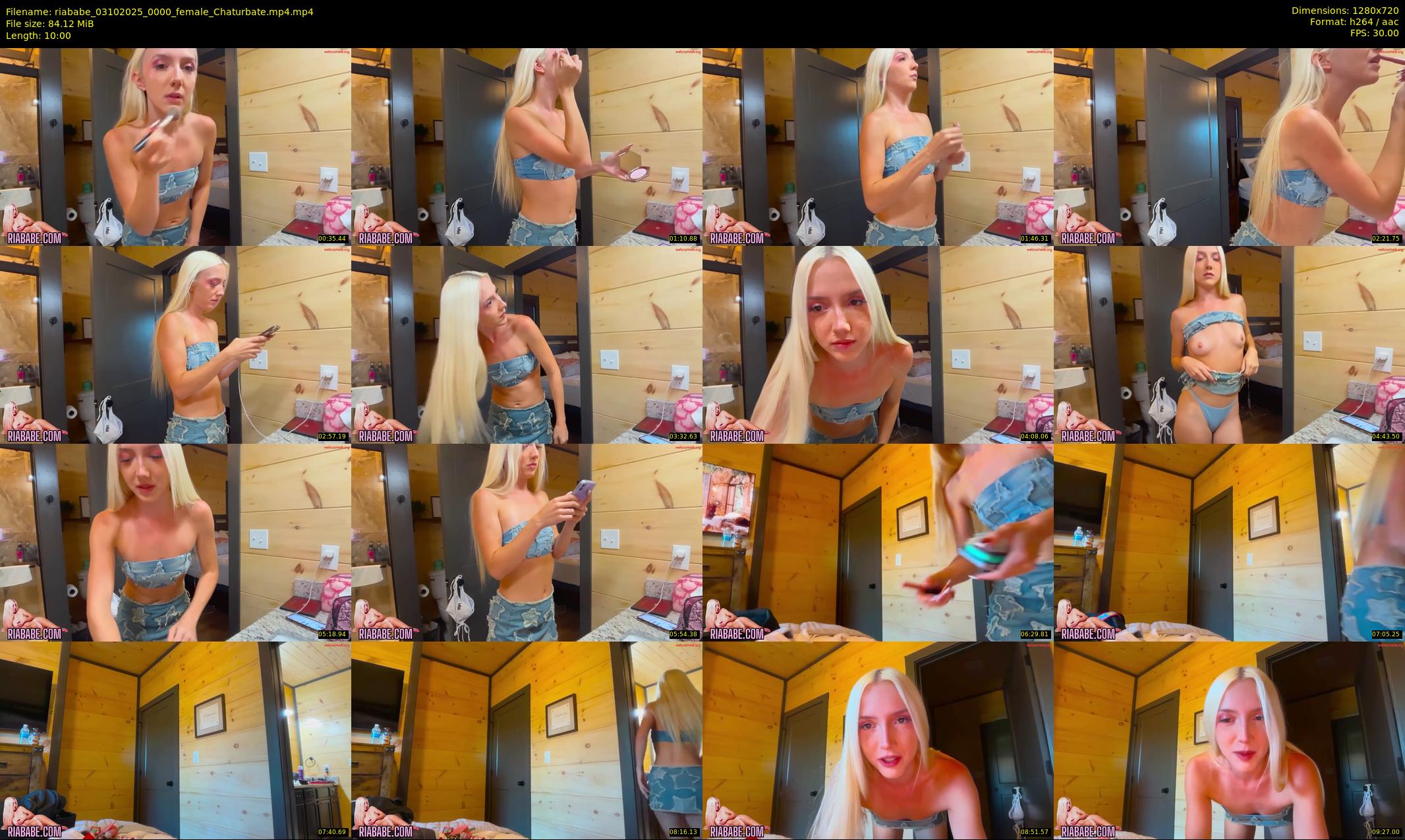 riababe — 10 minute Chaturbate female cam show recording, 720p, Oct 3, 2025