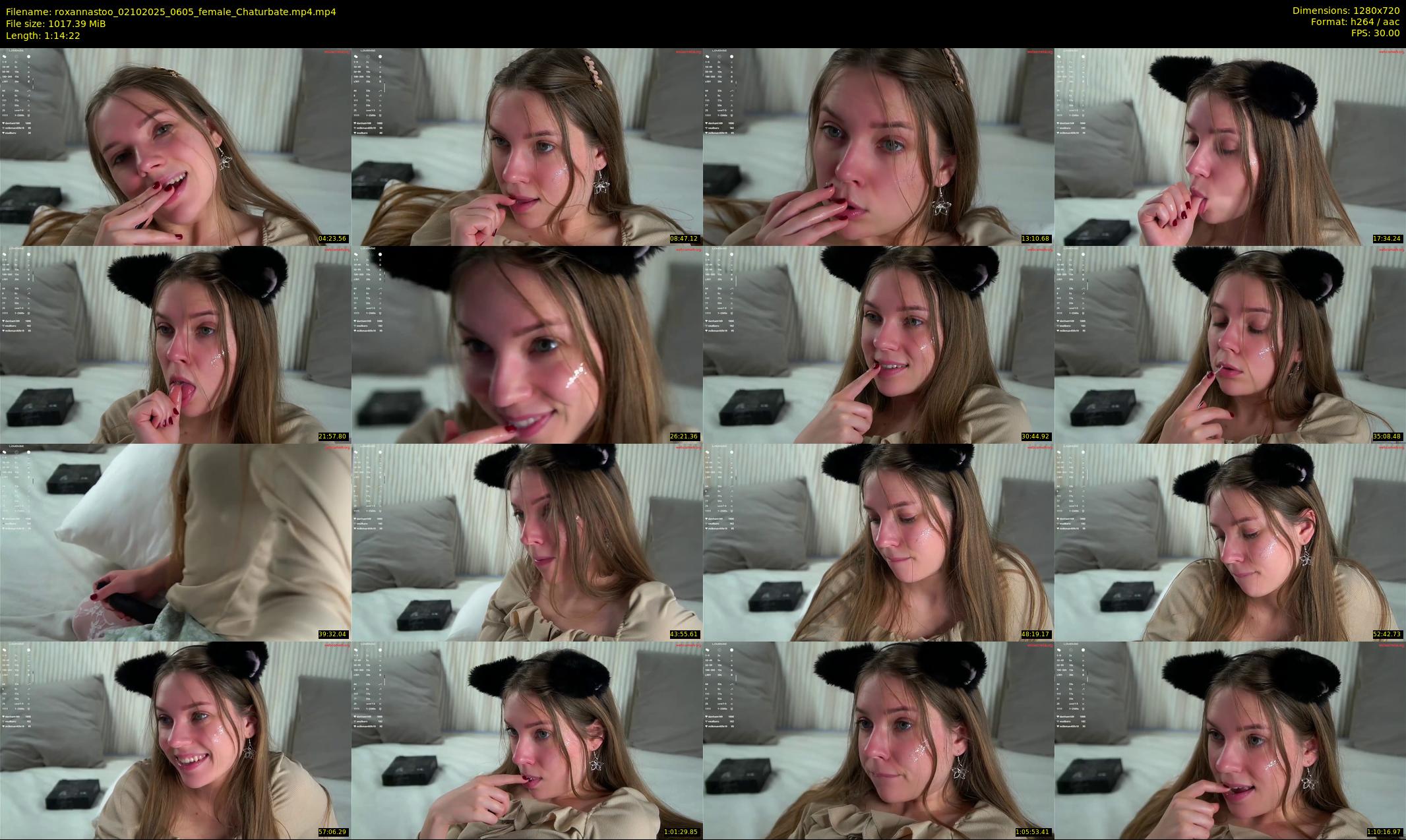 roxannastoo — 75 minute Chaturbate female cam show recording, 720p, Oct 2, 2025