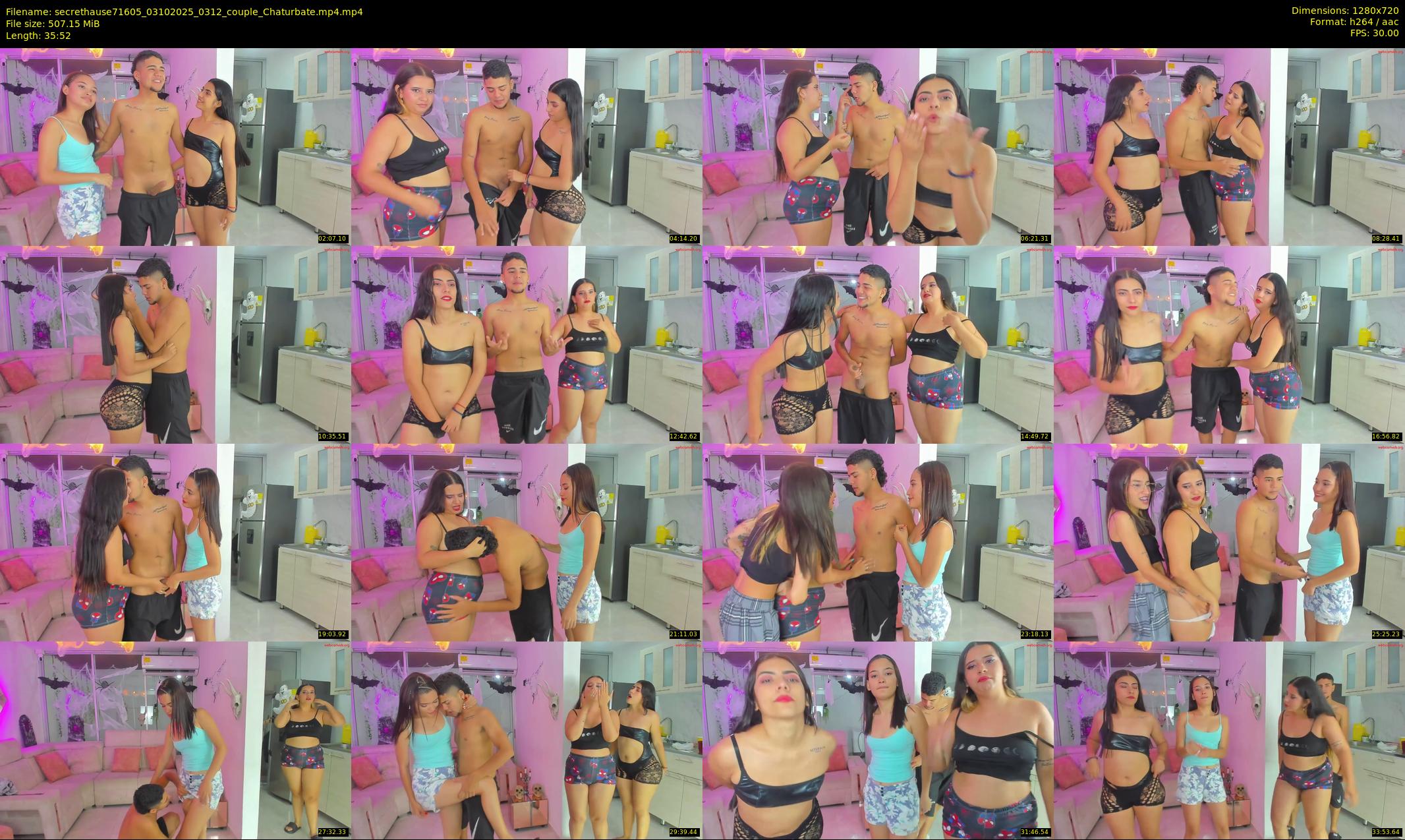 secrethause71605 — 36 minute Chaturbate couple cam show recording, 720p, Oct 3, 2025