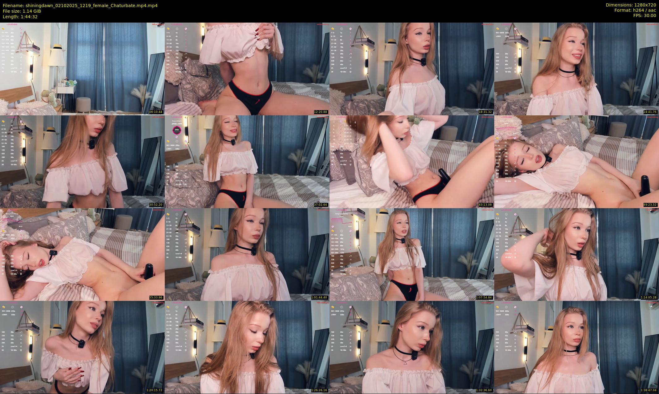 shiningdawn — 105 minute Chaturbate female cam show recording, 720p, Oct 2, 2025