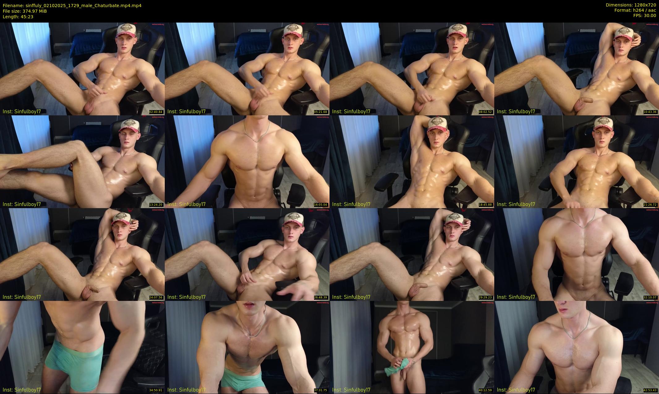 sinffuly — 46 minute Chaturbate male cam show recording, 720p, Oct 2, 2025