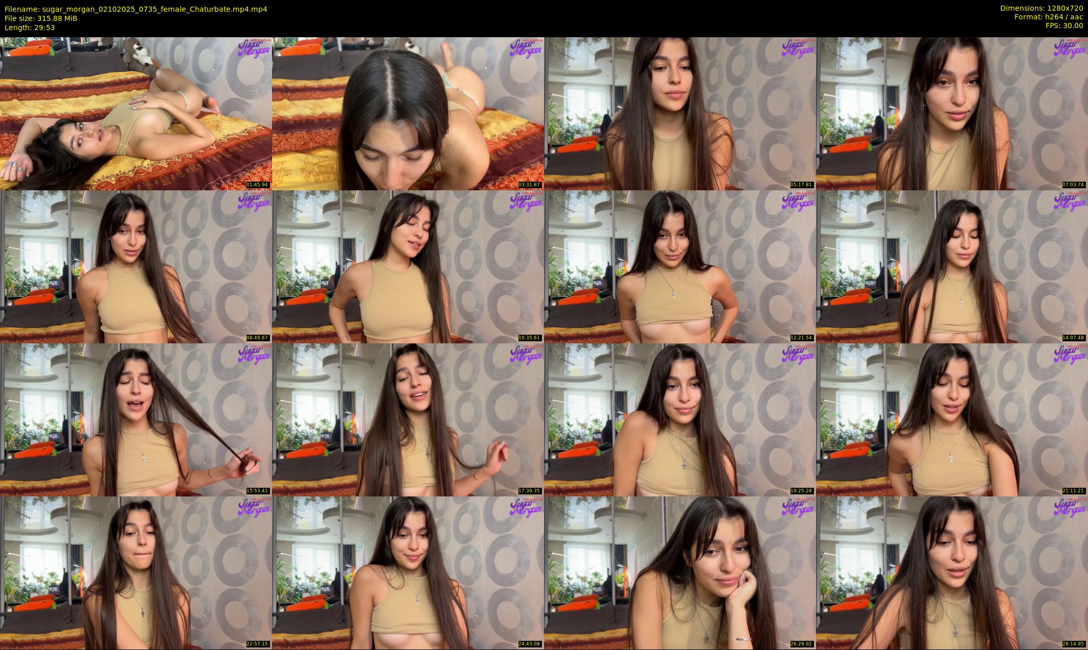 sugar_morgan — 30 minute Chaturbate female cam show recording, 720p, Oct 2, 2025