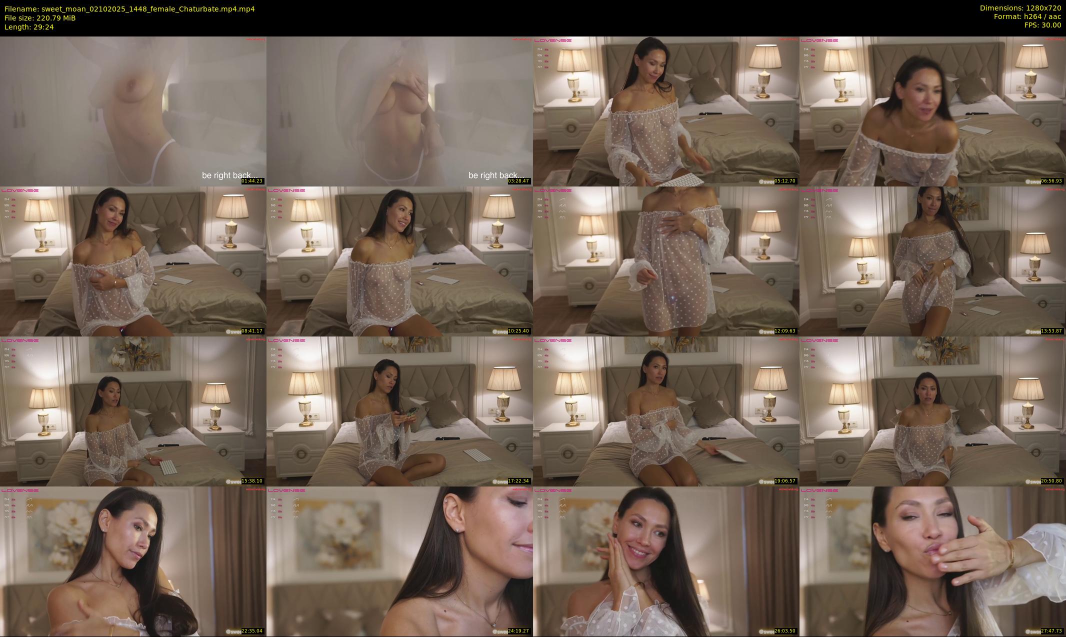 sweet_moan — 30 minute Chaturbate female cam show recording, 720p, Oct 2, 2025